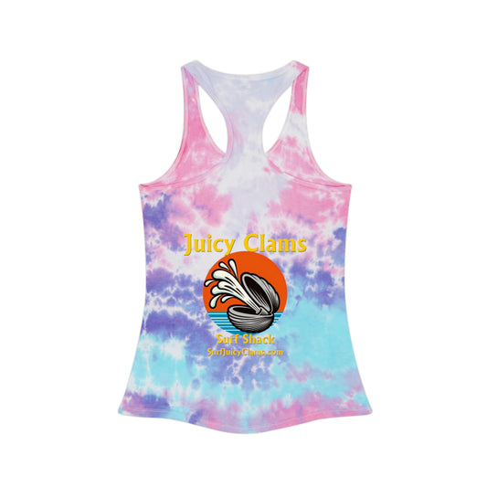 Juicy Clams Tie Dye Racerback Tank Top (A005)