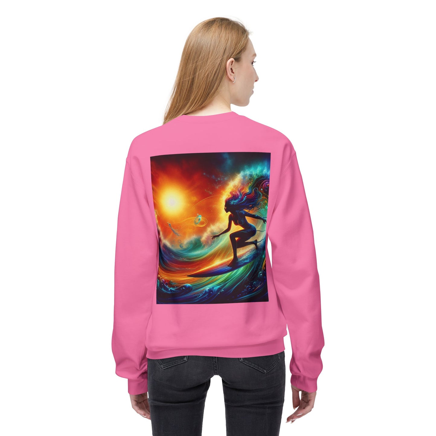 Juicy Clams Unisex Midweight Fleece Crewneck Sweatshirt (D033)