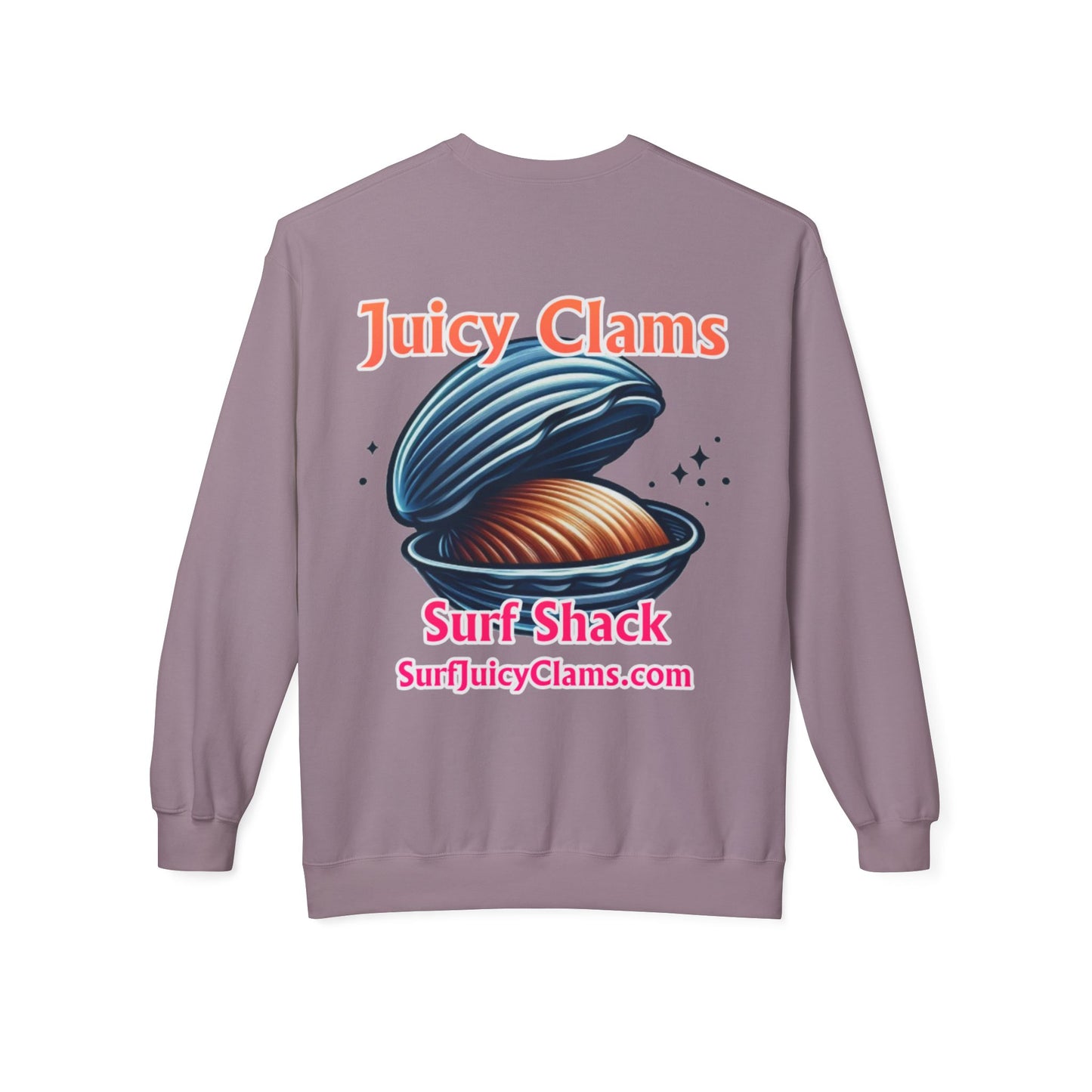 Juicy Clams Unisex Midweight Fleece Crewneck Sweatshirt (L029)