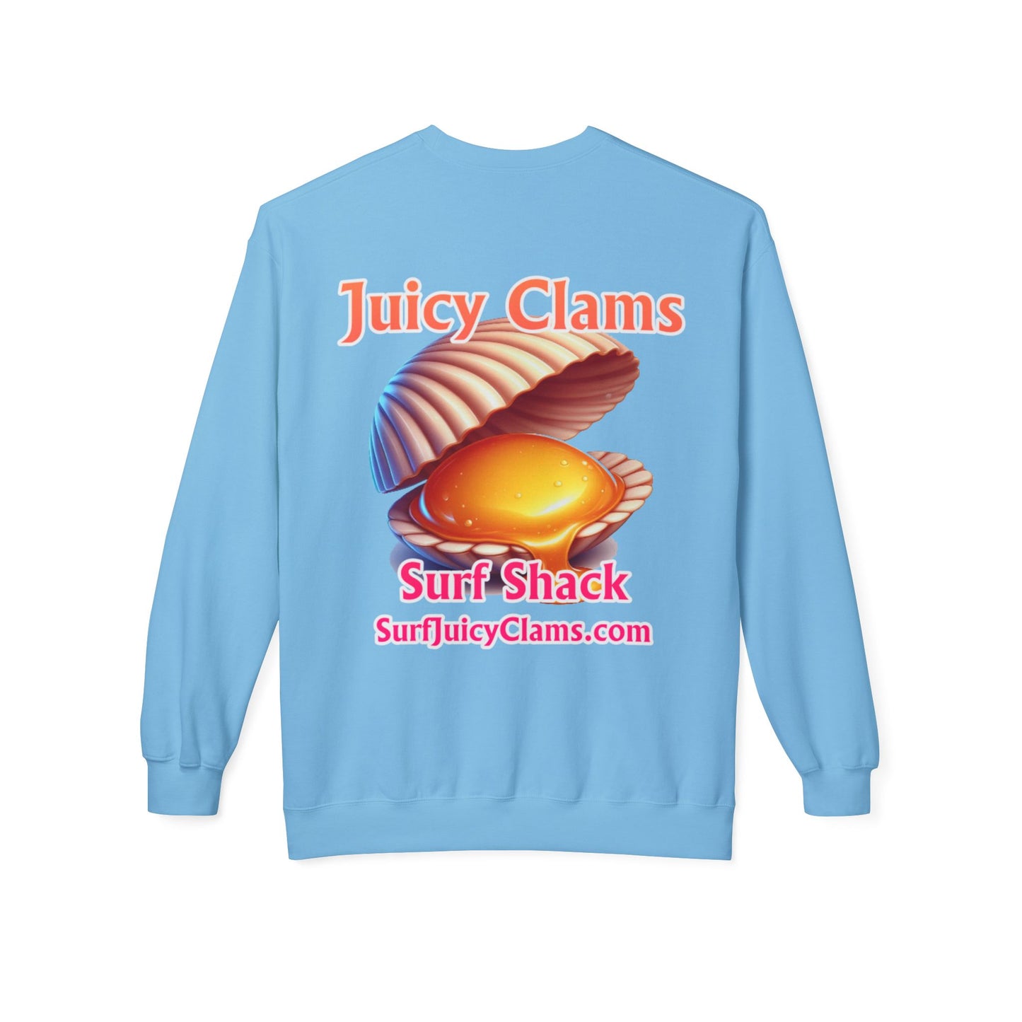 Juicy Clams Unisex Midweight Fleece Crewneck Sweatshirt (L025)