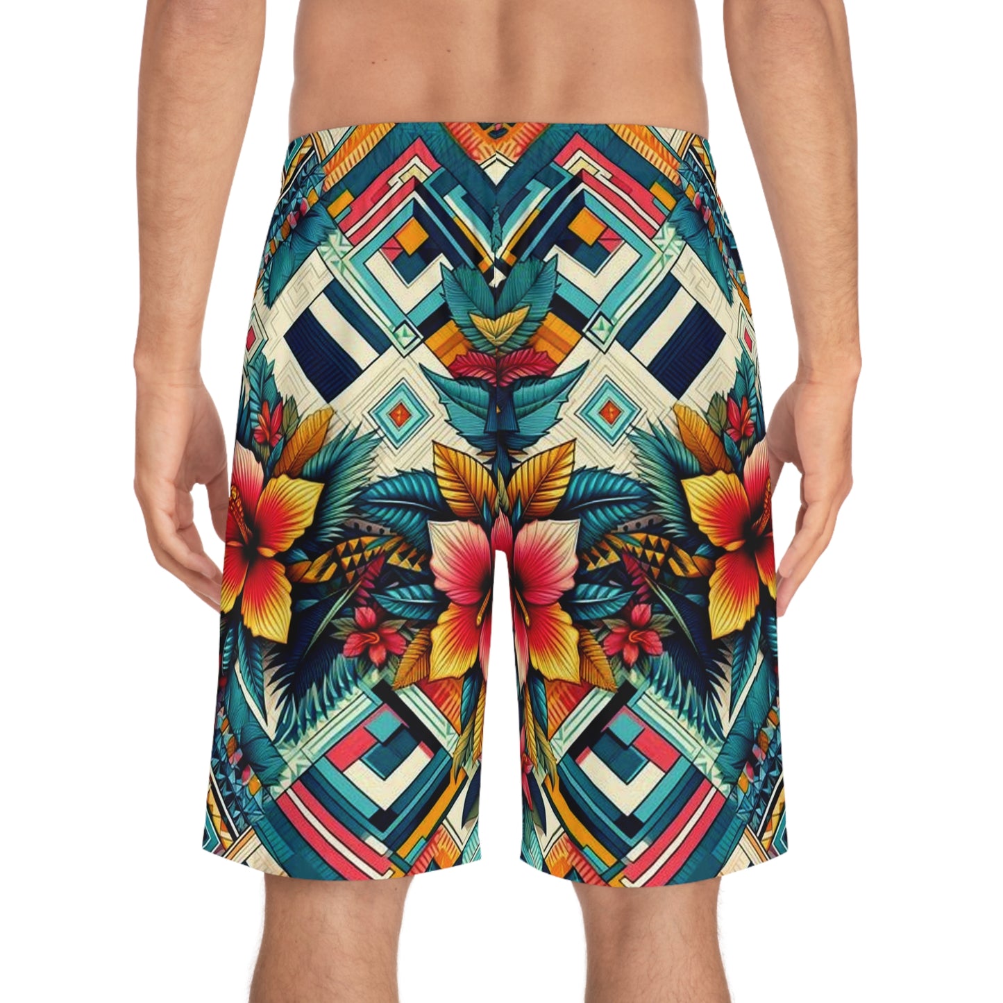 Juicy Clams Men's Board Shorts (H068)