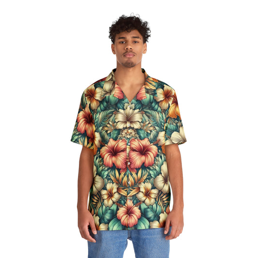 Juicy Clams Men's Hawaiian Shirt (1084)