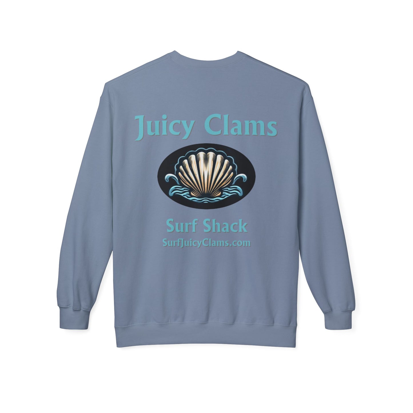 Juicy Clams Unisex Midweight Fleece Crewneck Sweatshirt (L003)