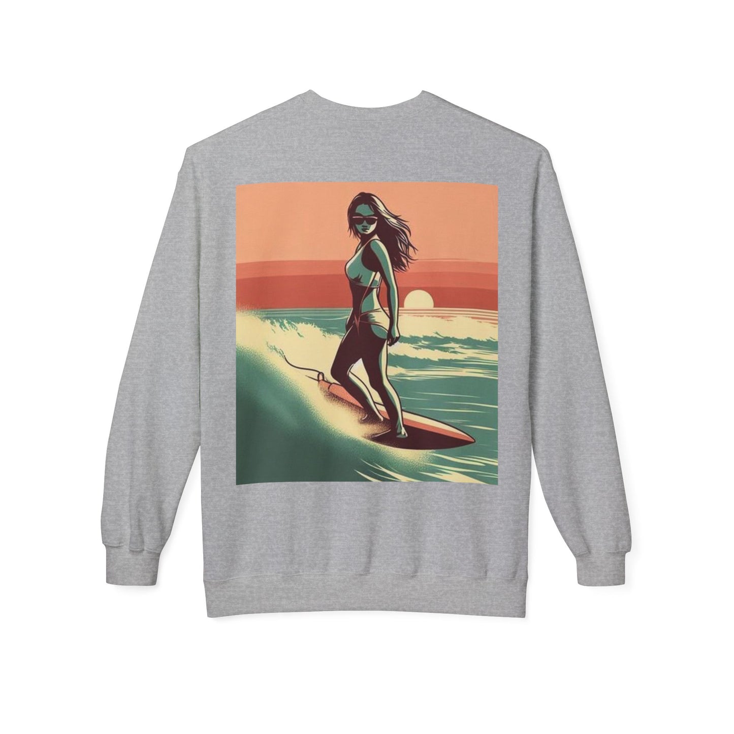 Juicy Clams Unisex Midweight Fleece Crewneck Sweatshirt (V059)