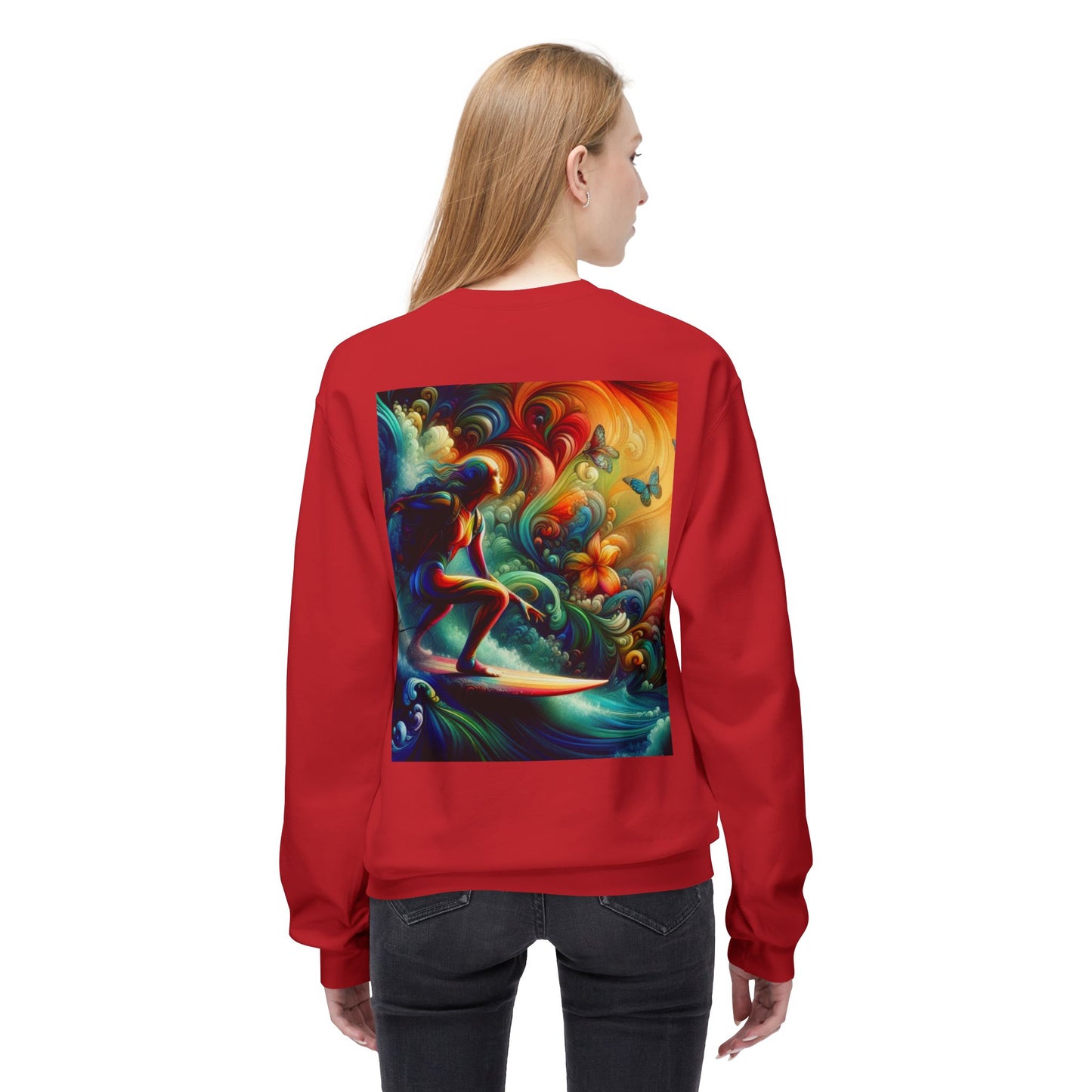 Juicy Clams Unisex Midweight Fleece Crewneck Sweatshirt (D006)