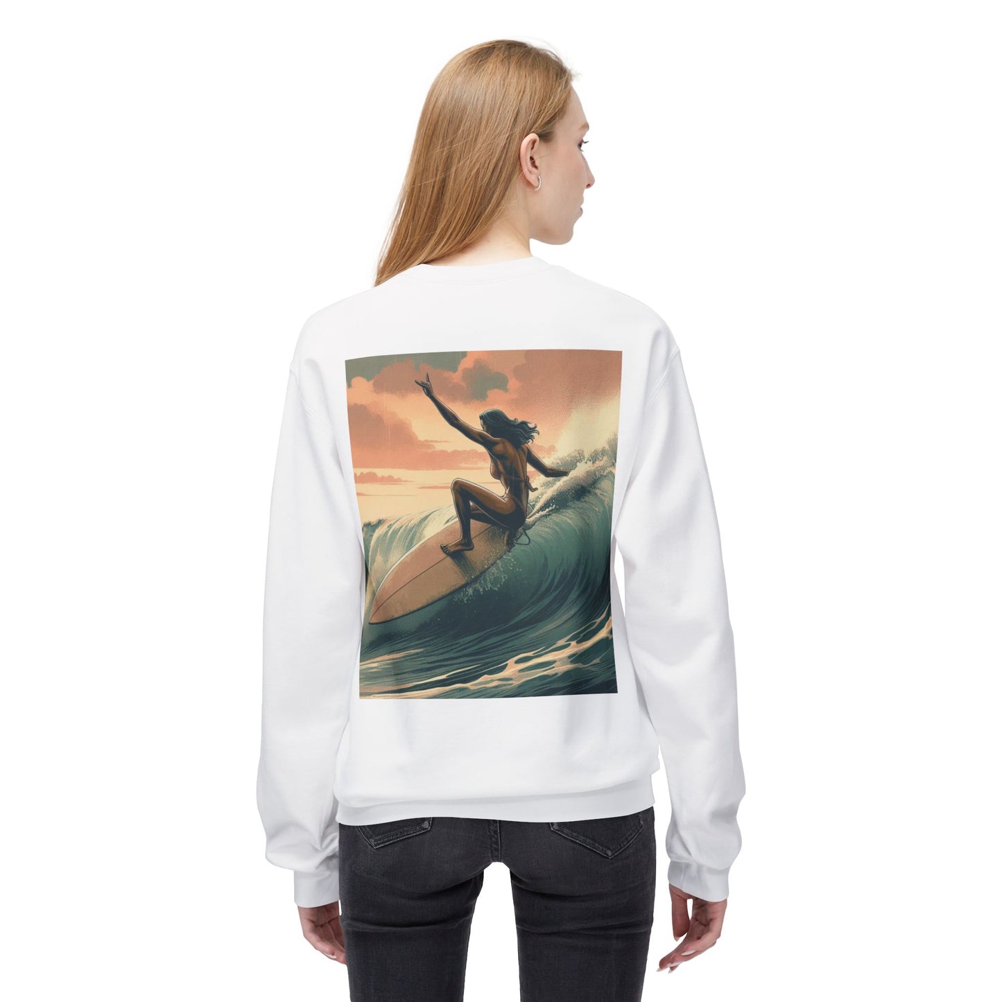 Juicy Clams Unisex Midweight Fleece Crewneck Sweatshirt (V046)