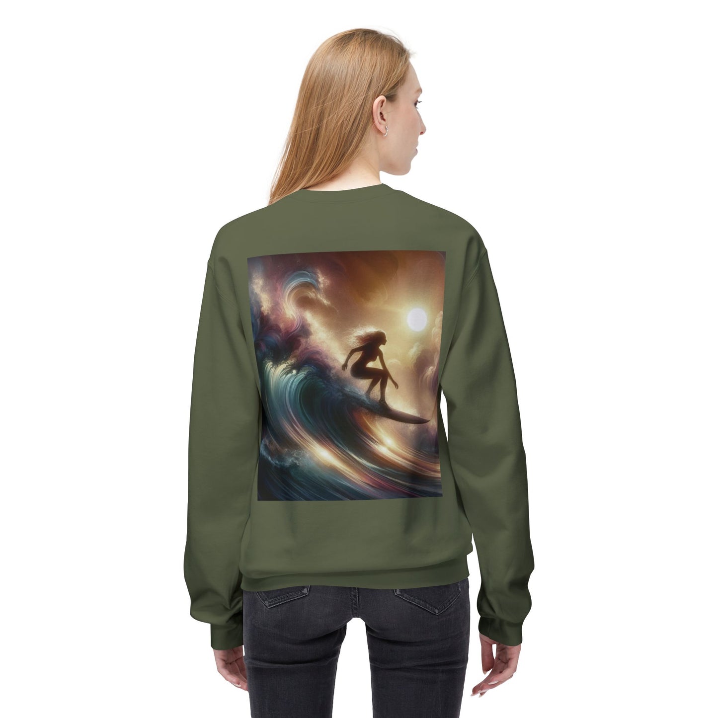 Juicy Clams Unisex Midweight Fleece Crewneck Sweatshirt (V038)