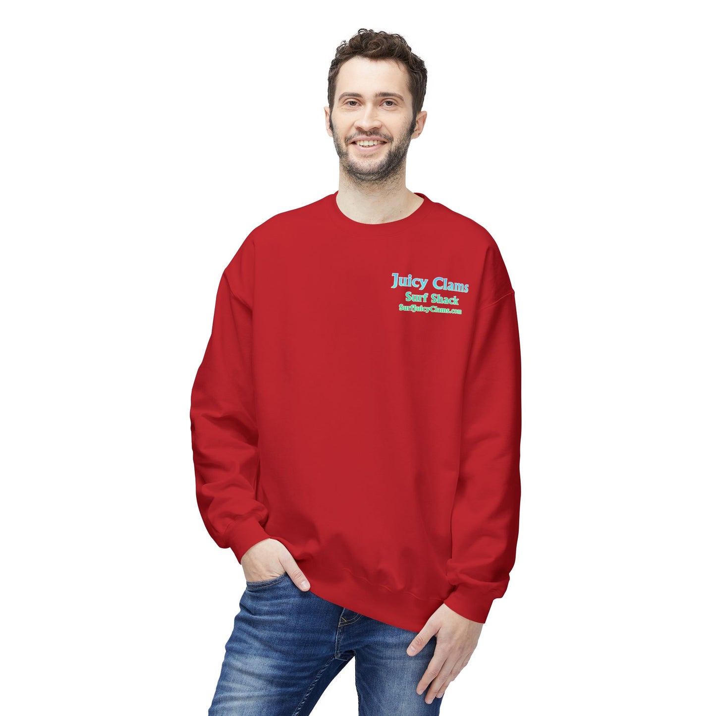 Juicy Clams Unisex Midweight Fleece Crewneck Sweatshirt (P205)