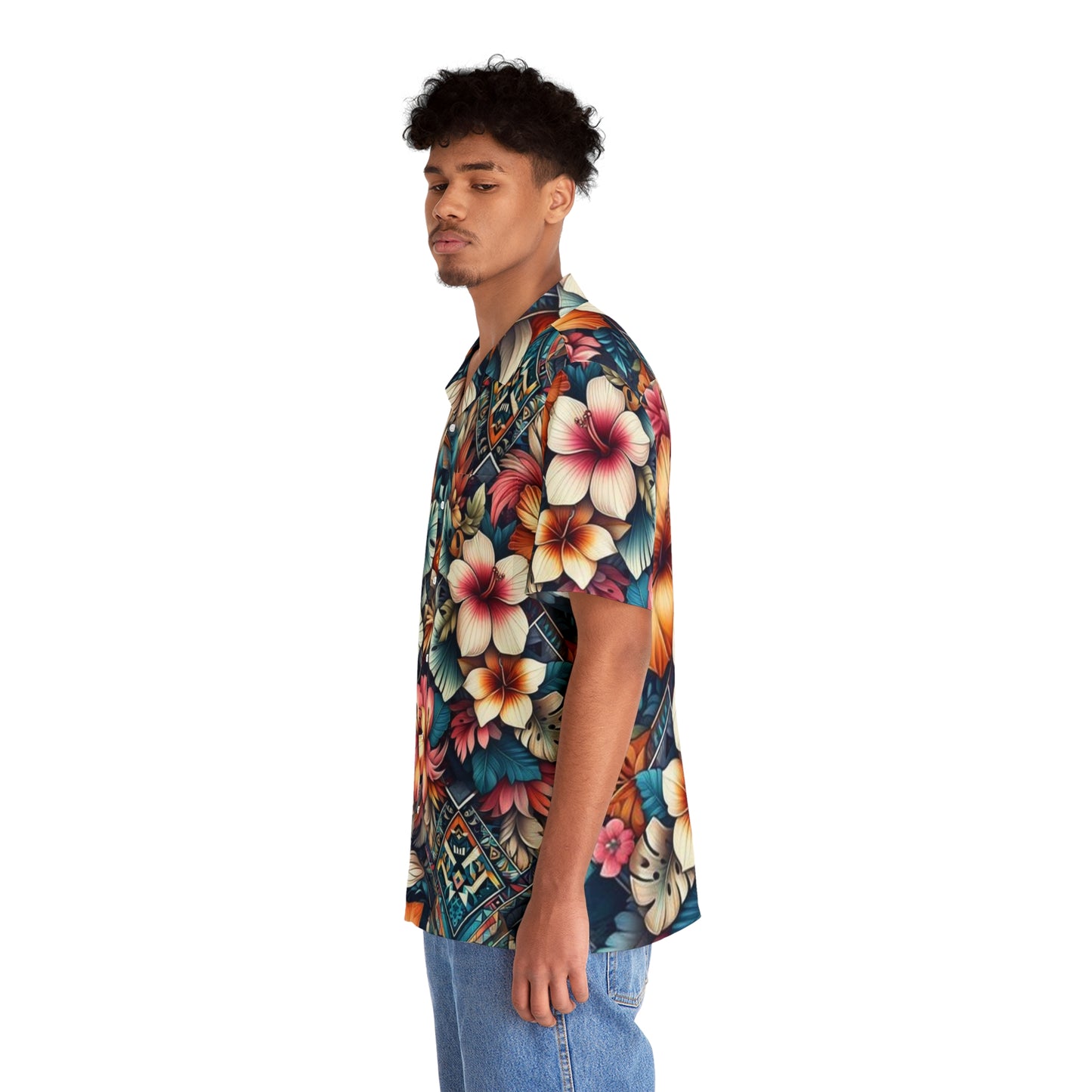 Juicy Clams Men's Hawaiian Shirt (1156)