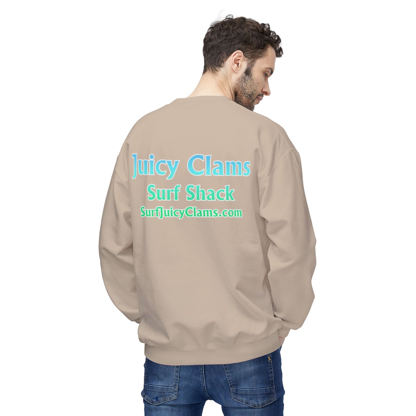 Juicy Clams Unisex Midweight Fleece Crewneck Sweatshirt (P205)