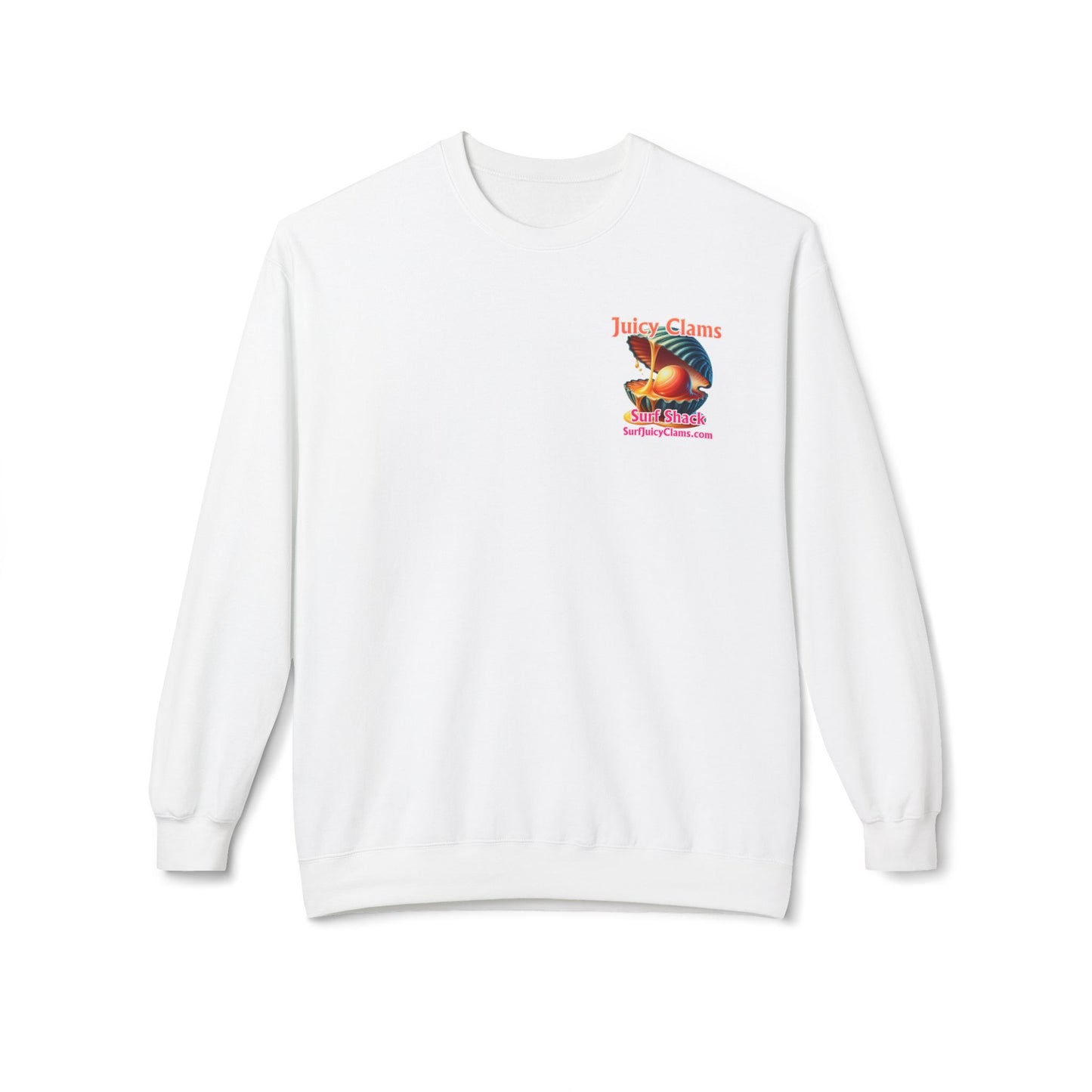 Juicy Clams Unisex Midweight Fleece Crewneck Sweatshirt (L027)