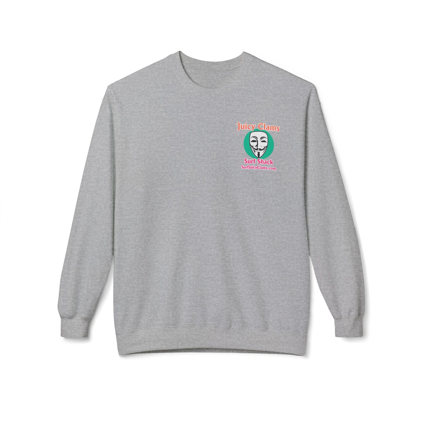 Juicy Clams Unisex Midweight Fleece Crewneck Sweatshirt (L030)