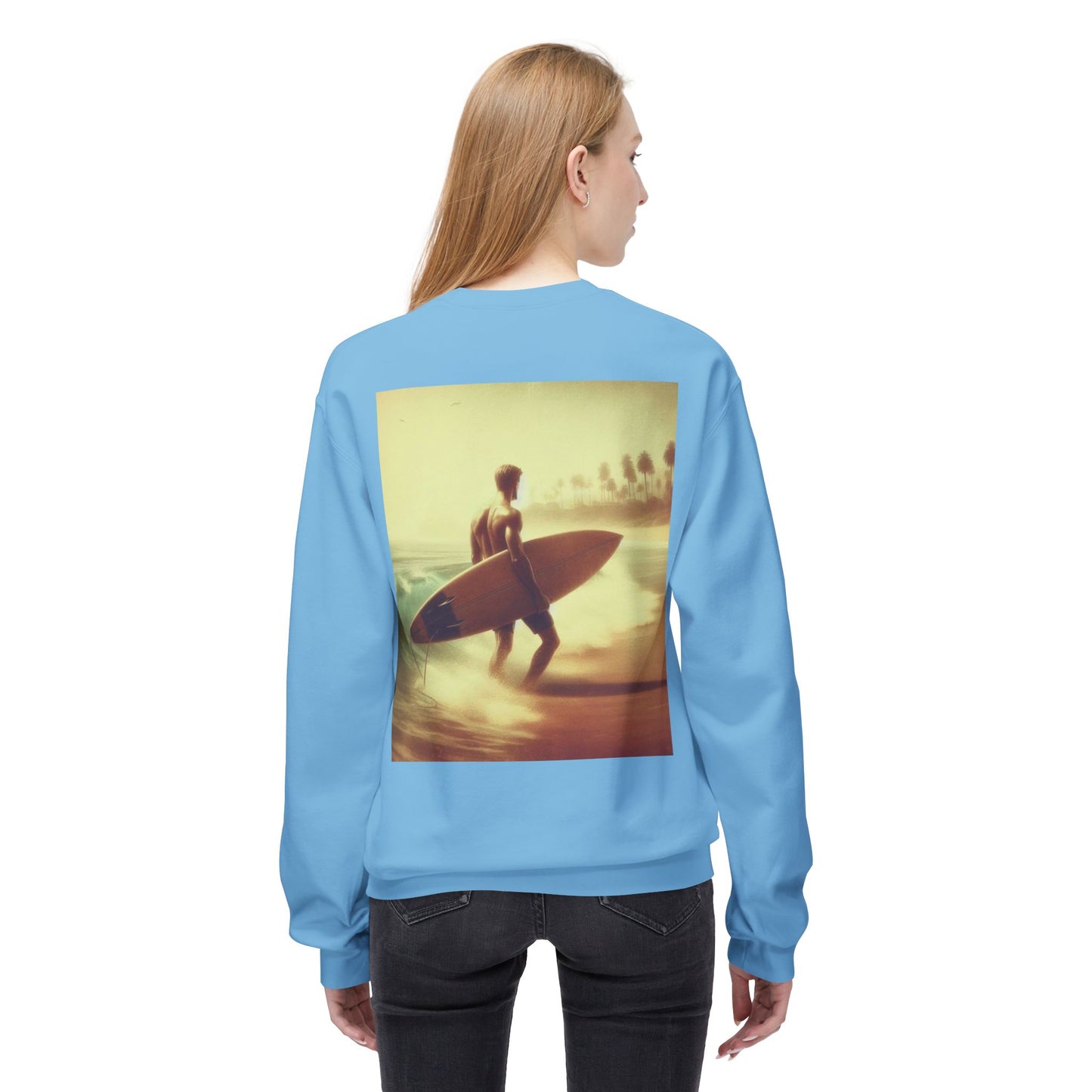 Juicy Clams Unisex Midweight Fleece Crewneck Sweatshirt (V048)