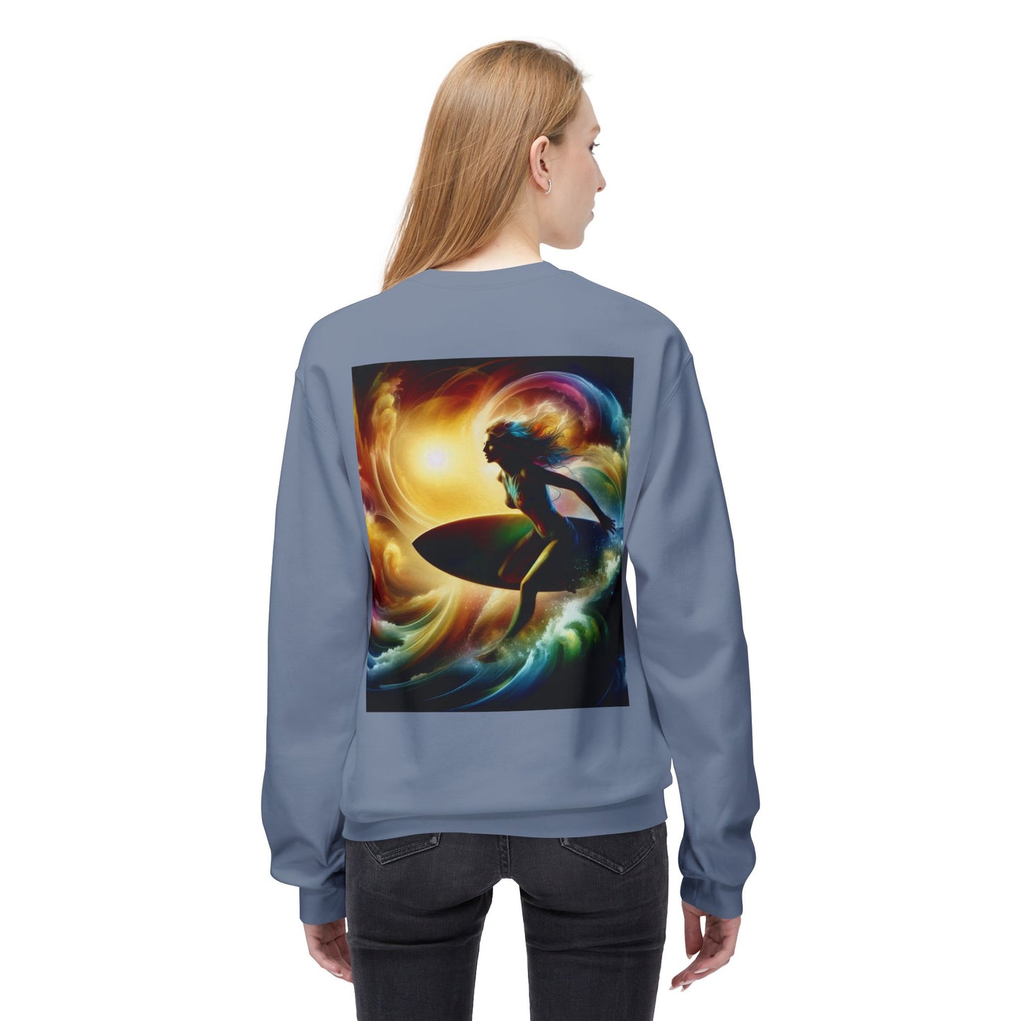 Juicy Clams Unisex Midweight Fleece Crewneck Sweatshirt (D008)