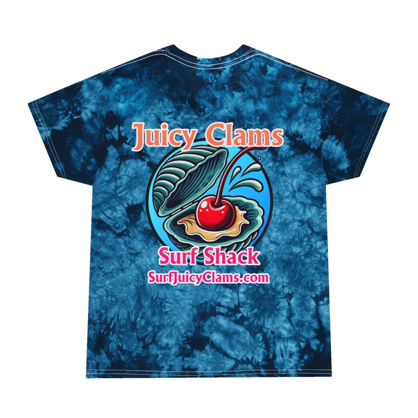 Juicy Clams Unisex Logo Crystal Tie-Dye T-Shirt (A003)