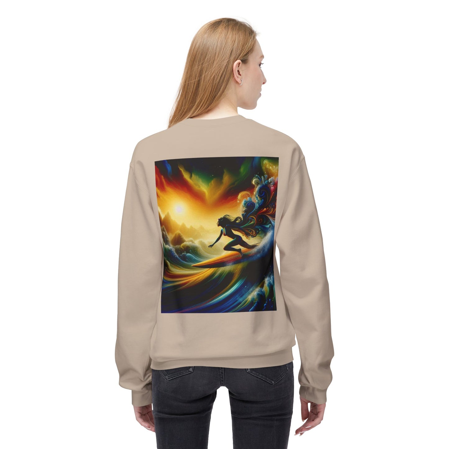 Juicy Clams Unisex Midweight Fleece Crewneck Sweatshirt (D012)