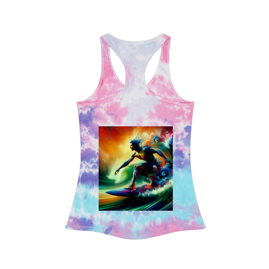 Juicy Clams Tie Dye Racerback Tank Top (D047)