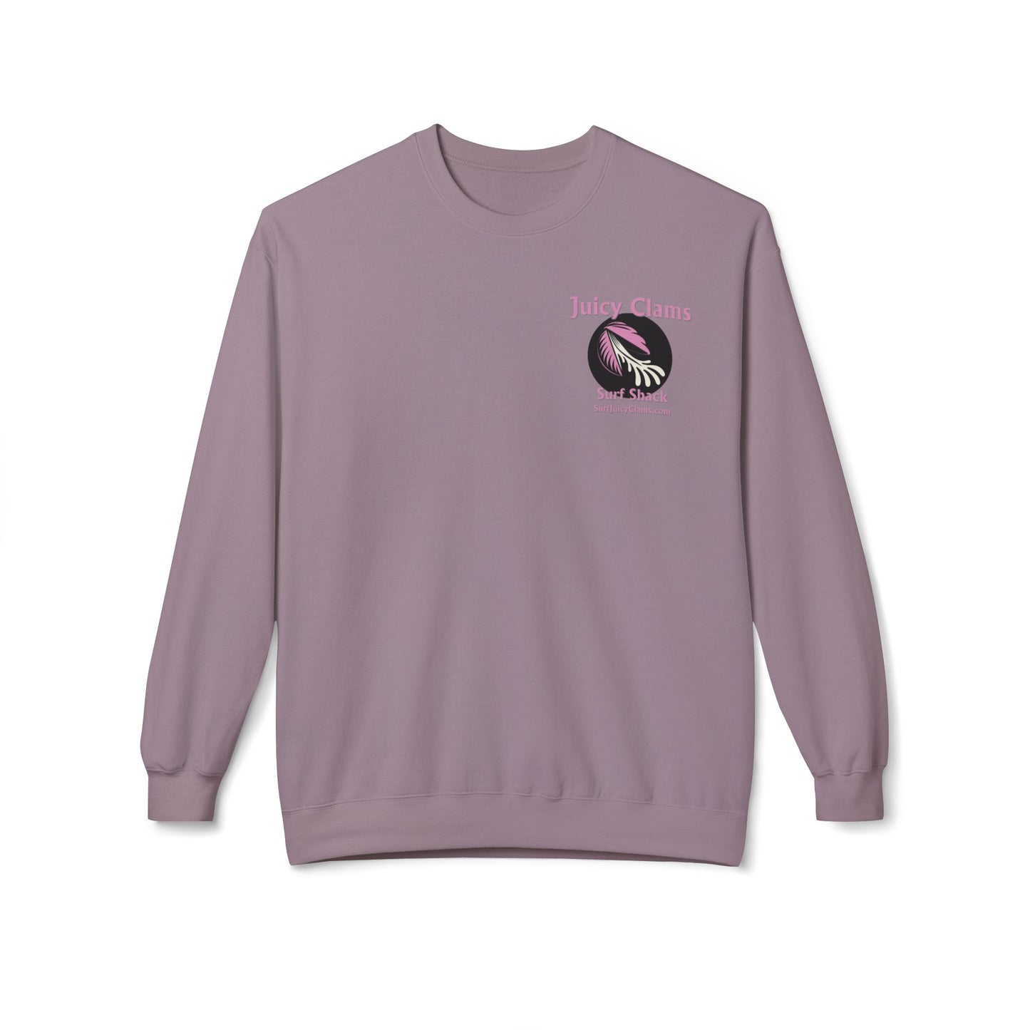 Juicy Clams Unisex Midweight Fleece Crewneck Sweatshirt (L001)