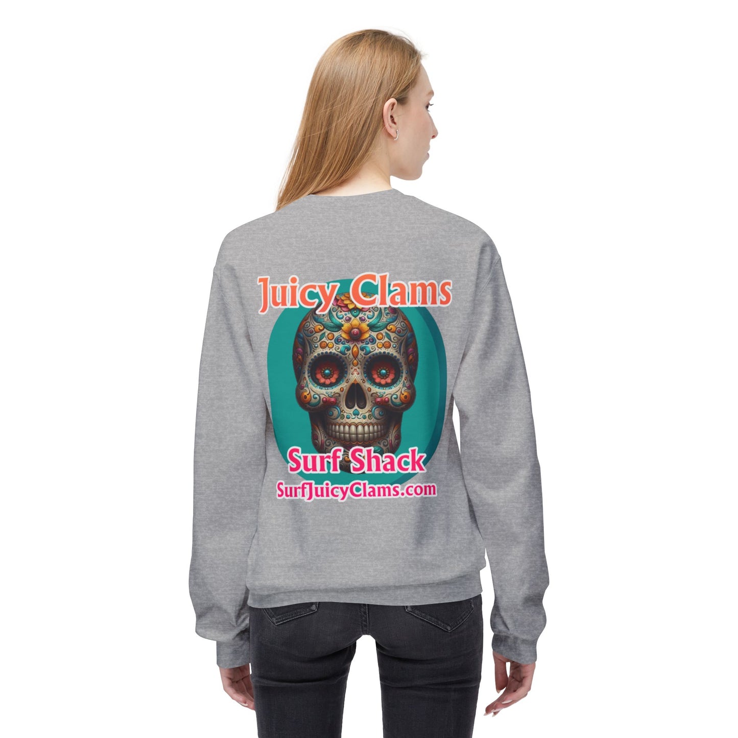 Juicy Clams Unisex Midweight Fleece Crewneck Sweatshirt (L022)