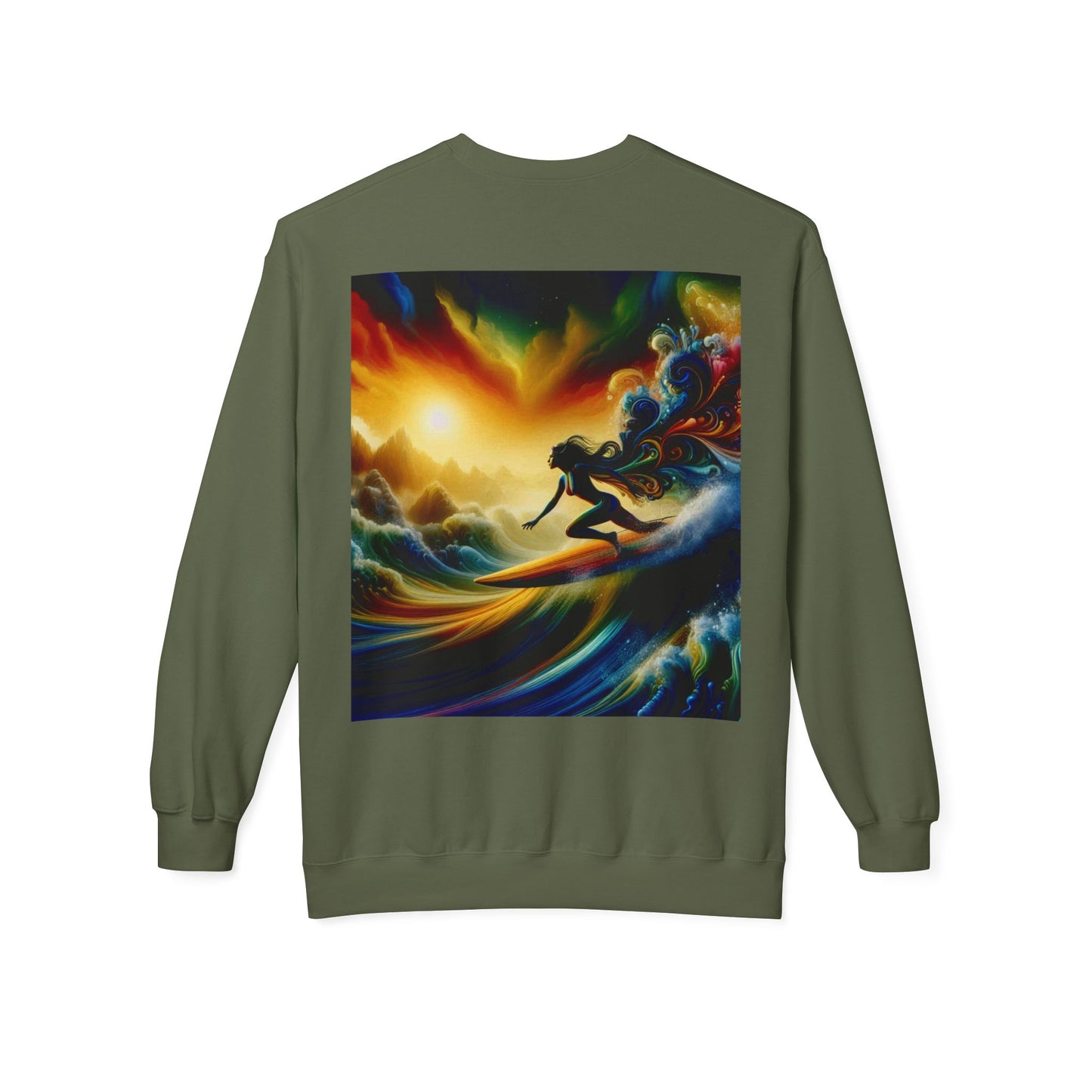 Juicy Clams Unisex Midweight Fleece Crewneck Sweatshirt (D012)