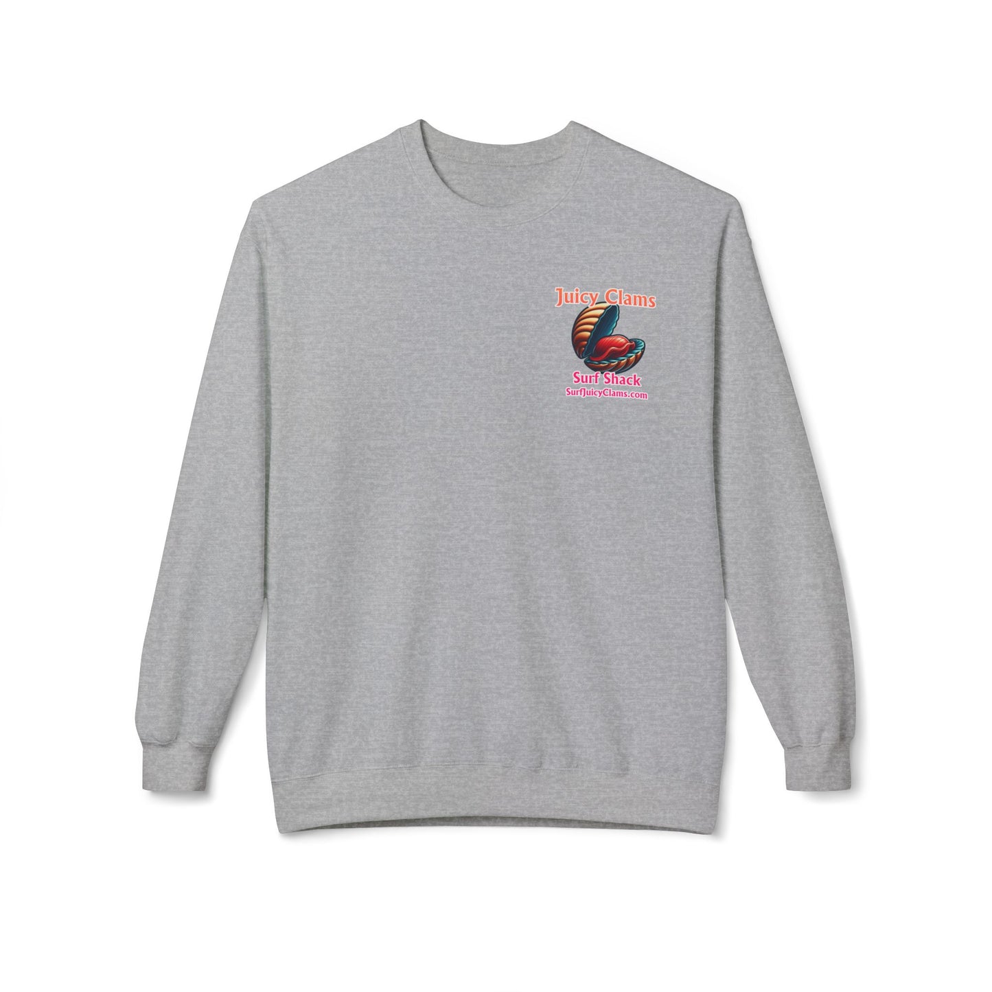 Juicy Clams Unisex Midweight Fleece Crewneck Sweatshirt (L024)