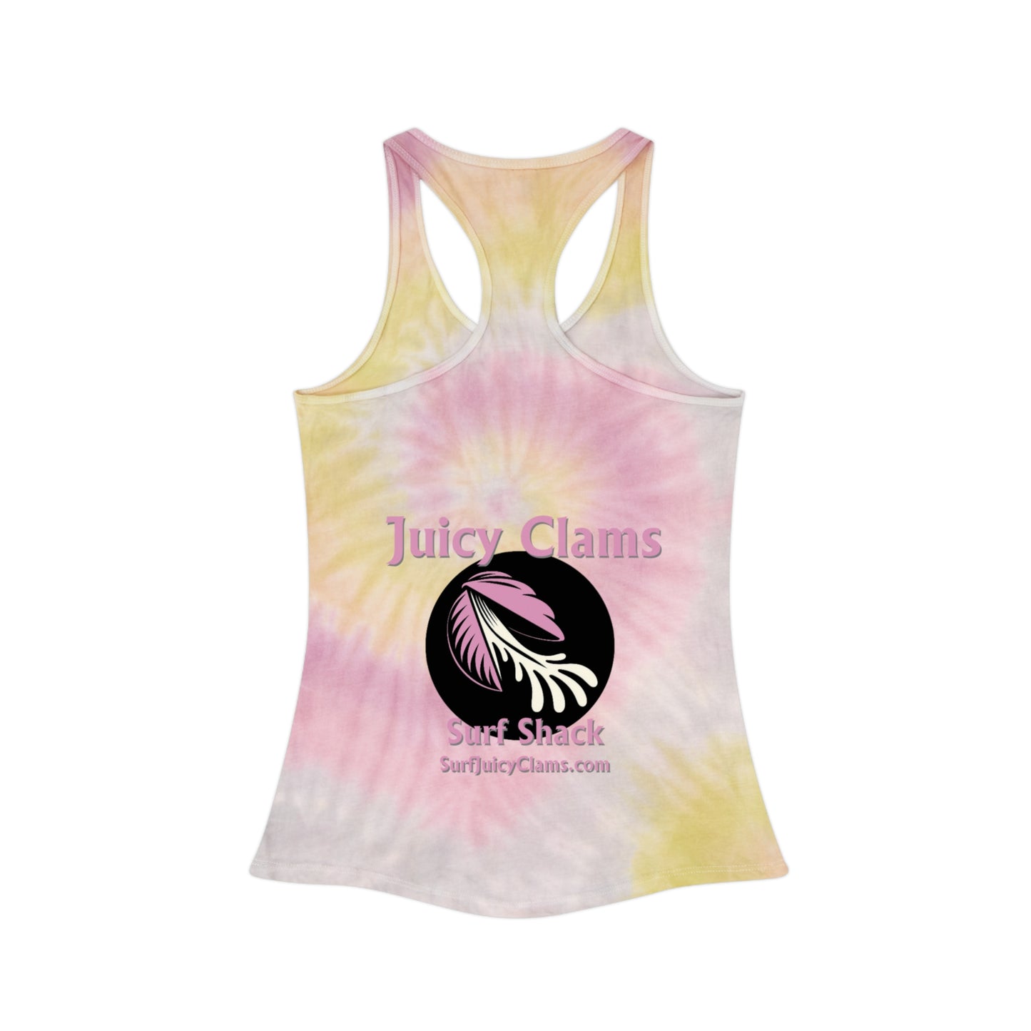 Juicy Clams Tie Dye Racerback Tank Top (L001)