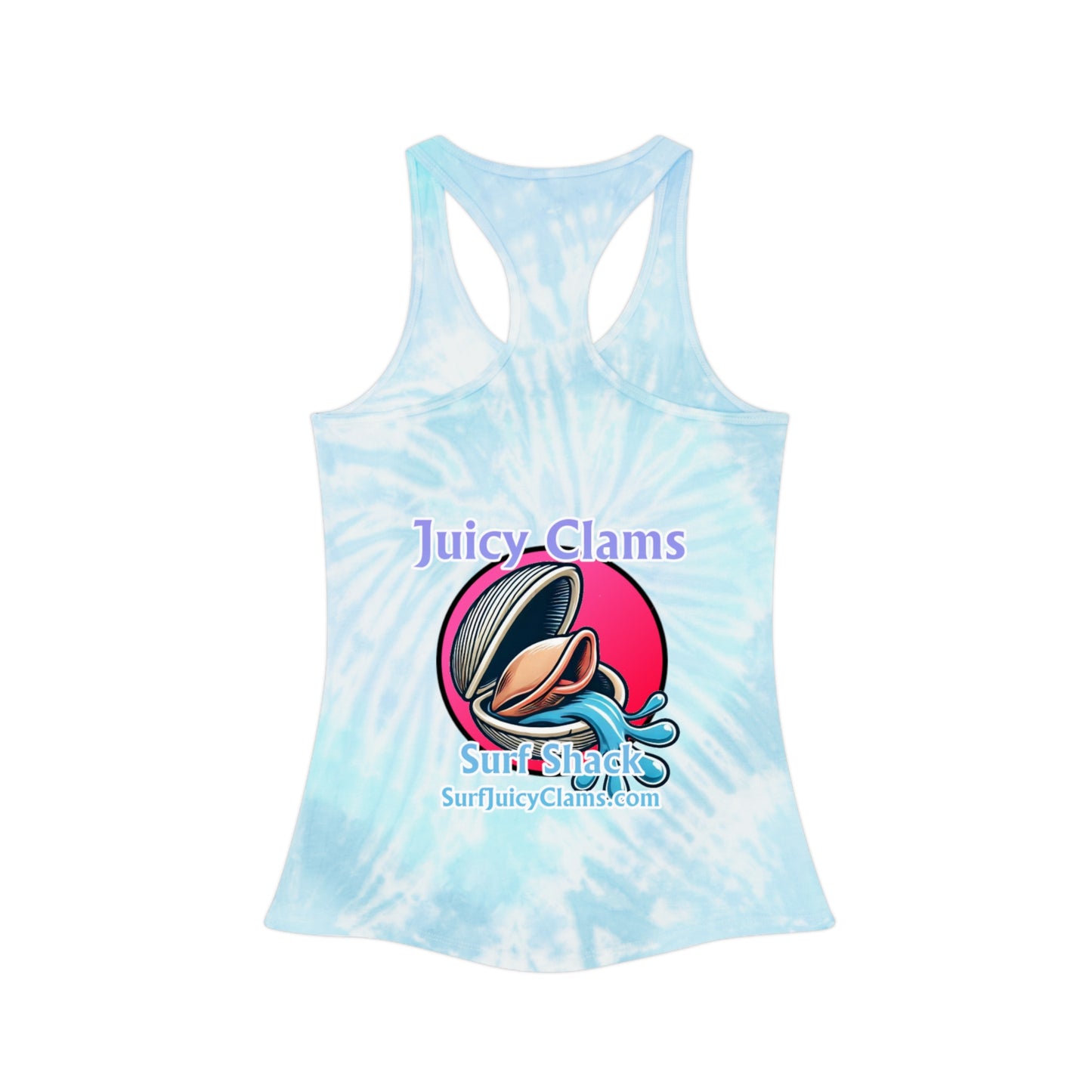 Juicy Clams Tie Dye Racerback Tank Top (A007)