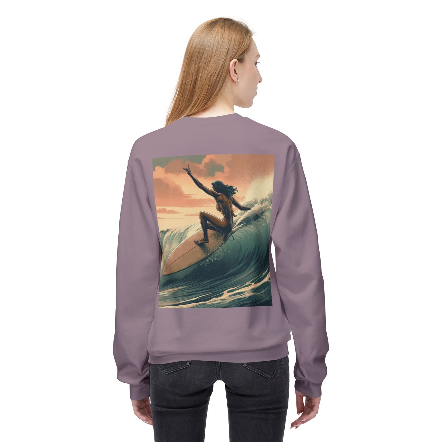 Juicy Clams Unisex Midweight Fleece Crewneck Sweatshirt (V046)