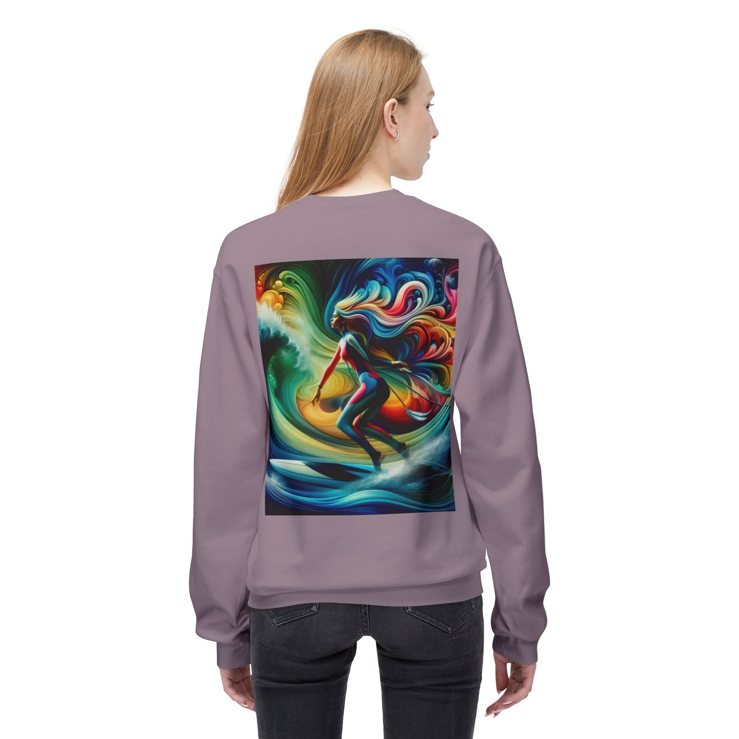 Juicy Clams Unisex Midweight Fleece Crewneck Sweatshirt (D005)