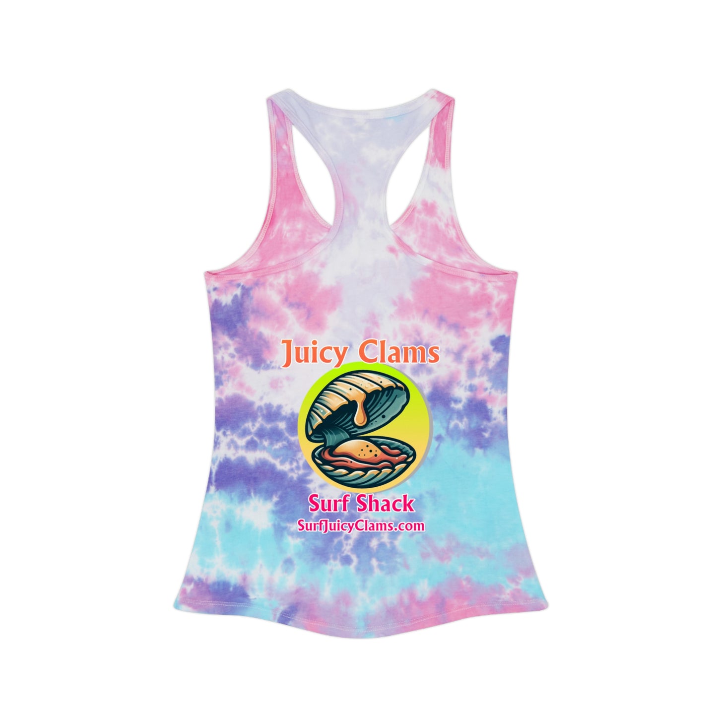Juicy Clams Tie Dye Racerback Tank Top (A010)