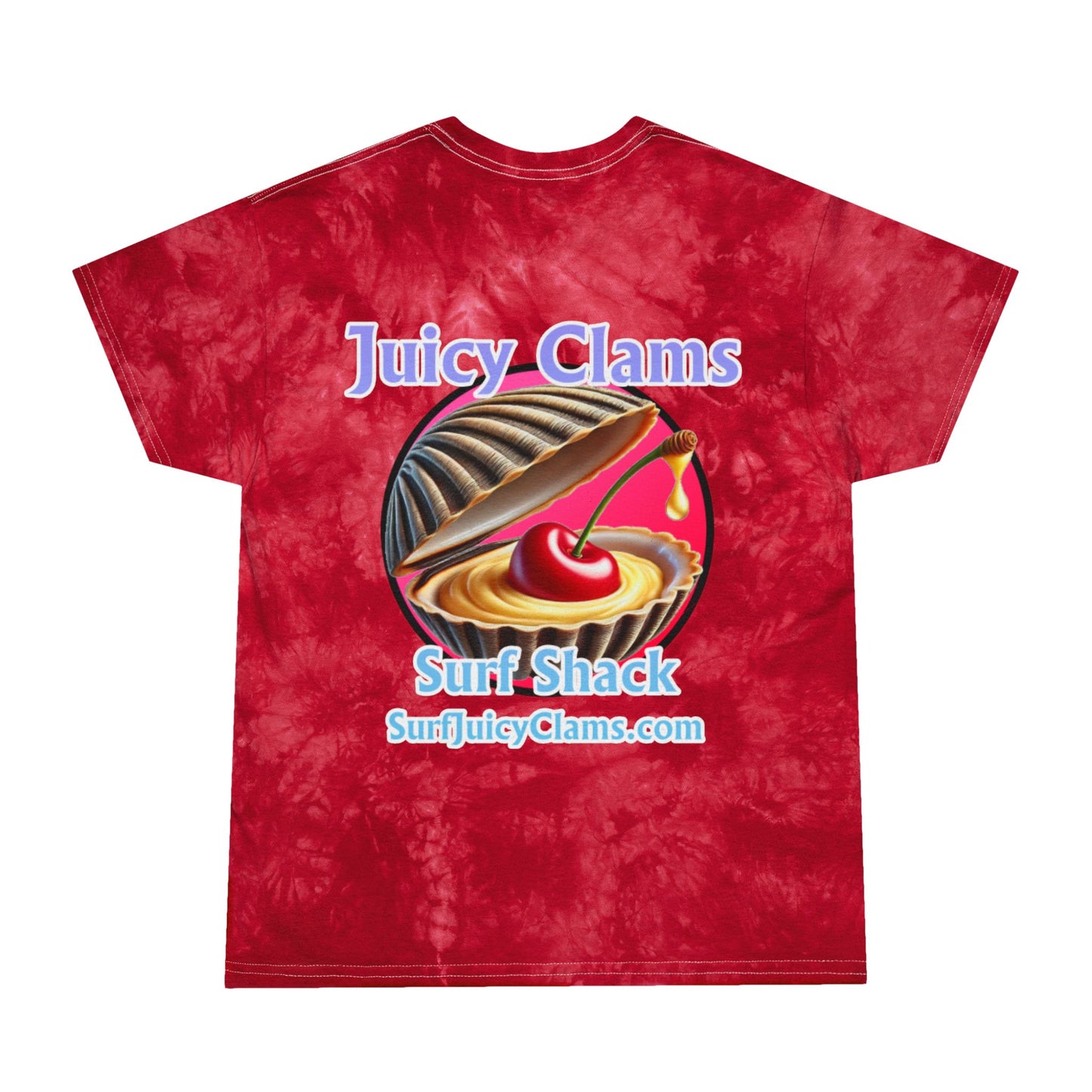 Juicy Clams Unisex Logo Crystal Tie-Dye T-Shirt (A012)
