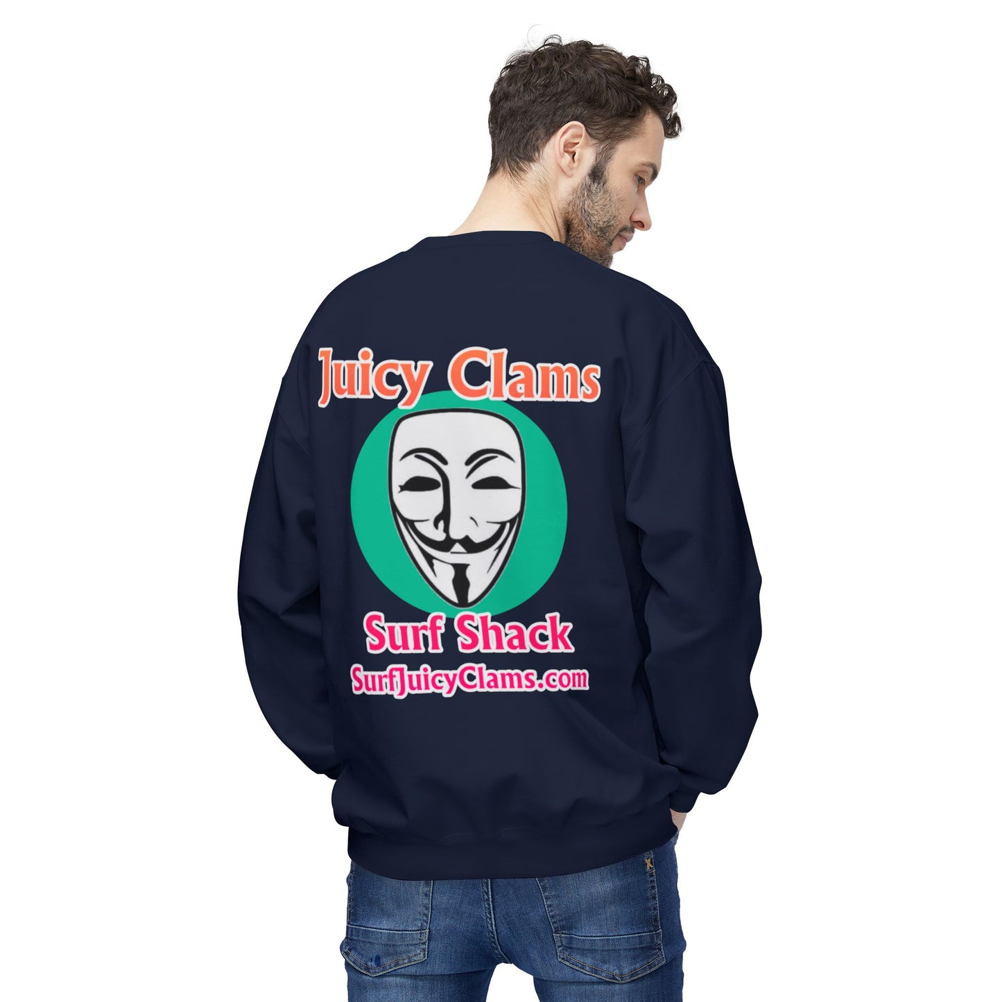 Juicy Clams Unisex Midweight Fleece Crewneck Sweatshirt (L030)