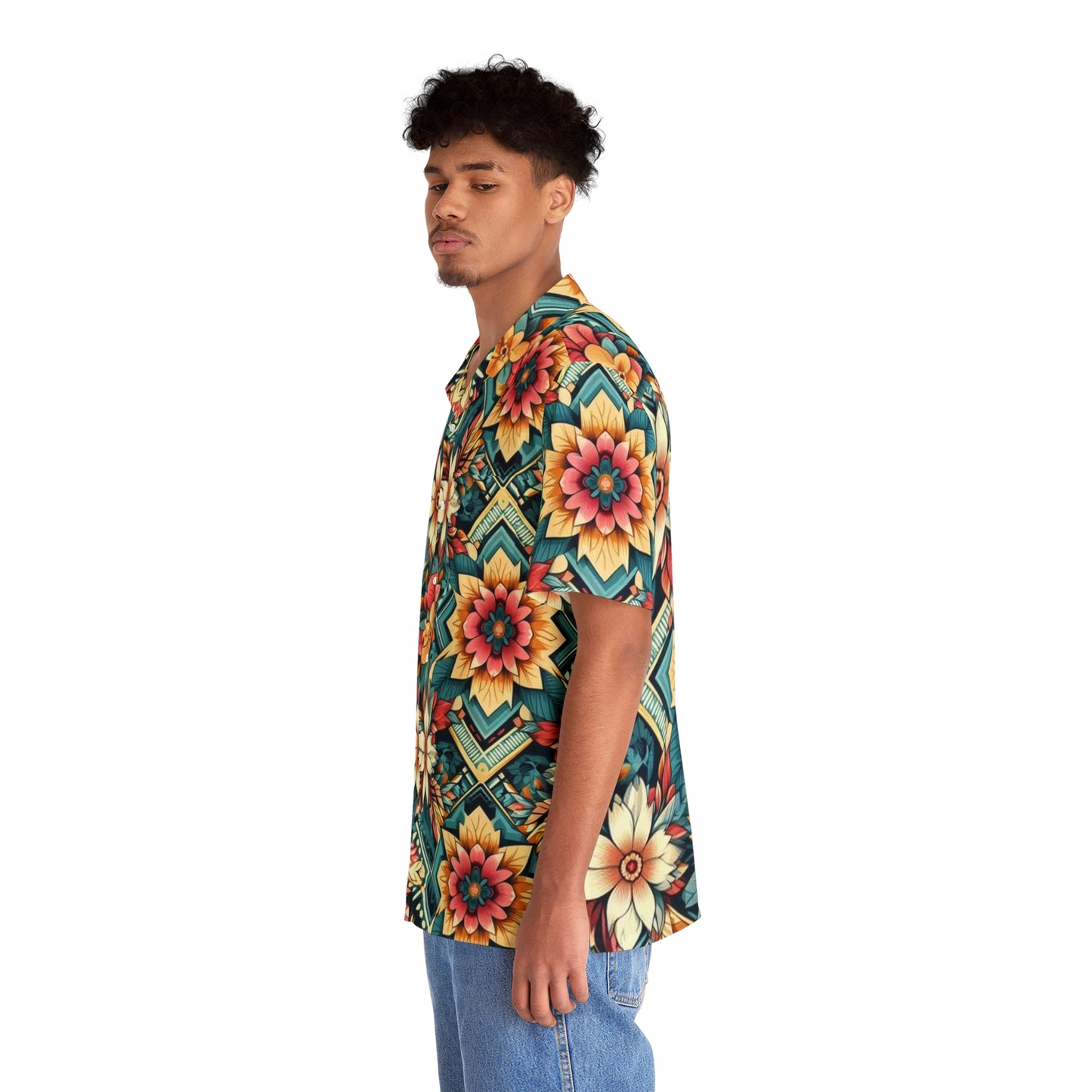 Juicy Clams Men's Hawaiian Shirt (1010)