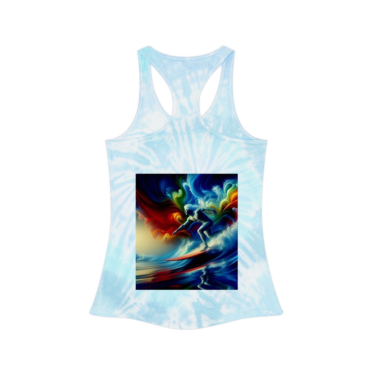 Juicy Clams Tie Dye Racerback Tank Top (D041)