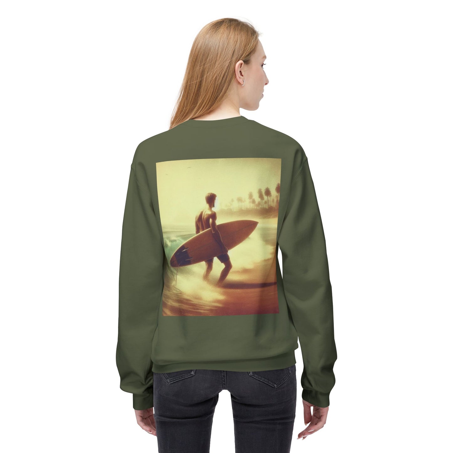 Juicy Clams Unisex Midweight Fleece Crewneck Sweatshirt (V048)