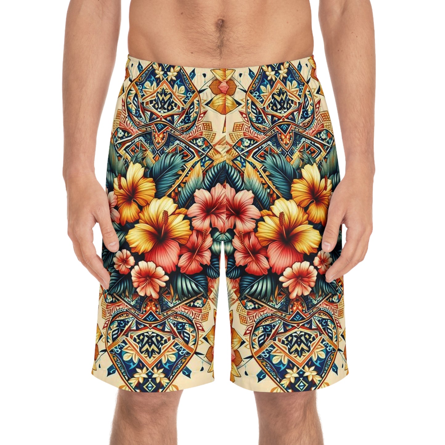 Juicy Clams Men's Board Shorts (H067)