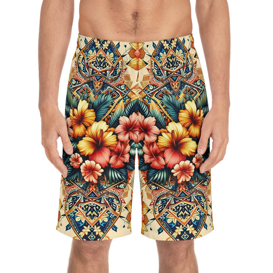 Juicy Clams Men's Board Shorts (H067)