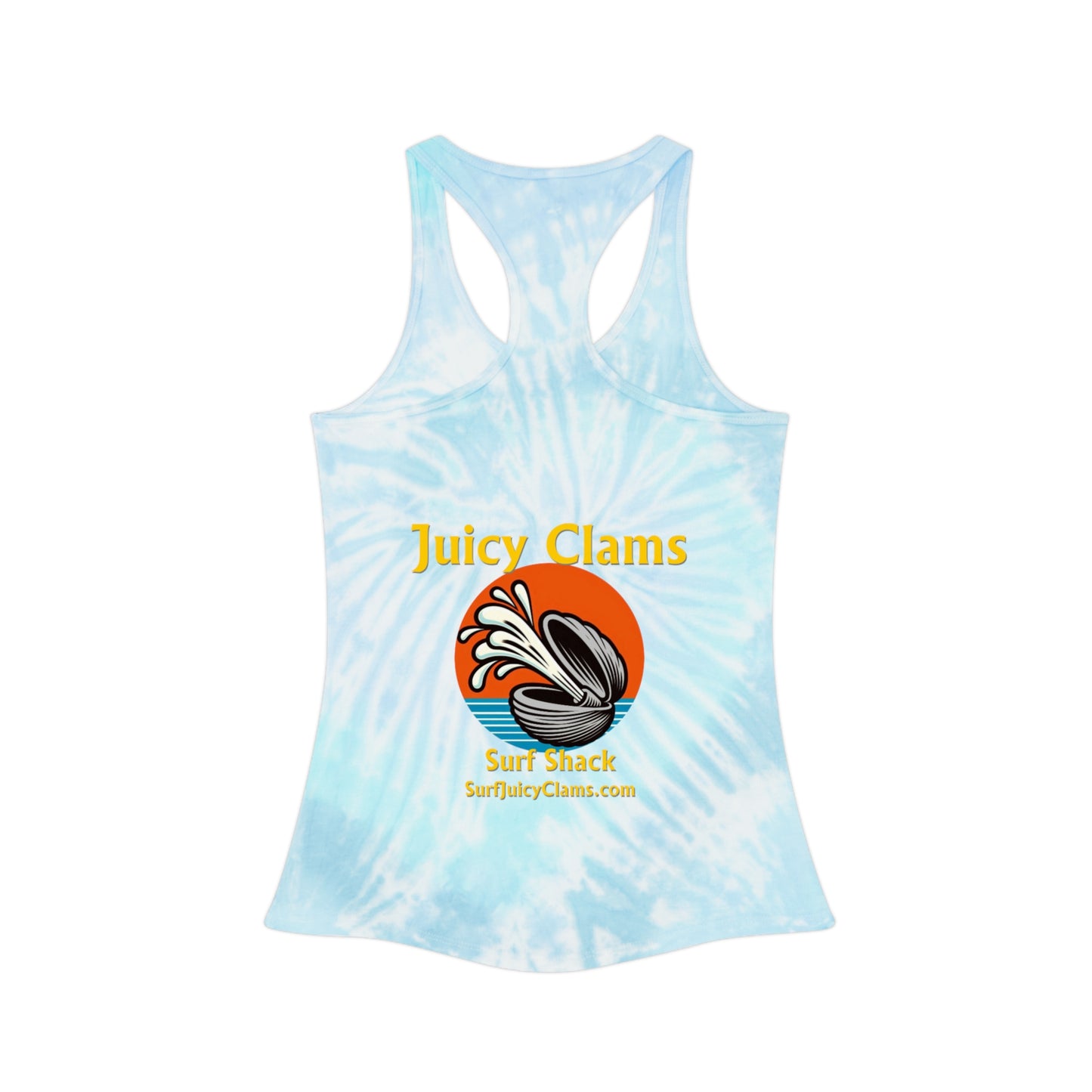 Juicy Clams Tie Dye Racerback Tank Top (A005)