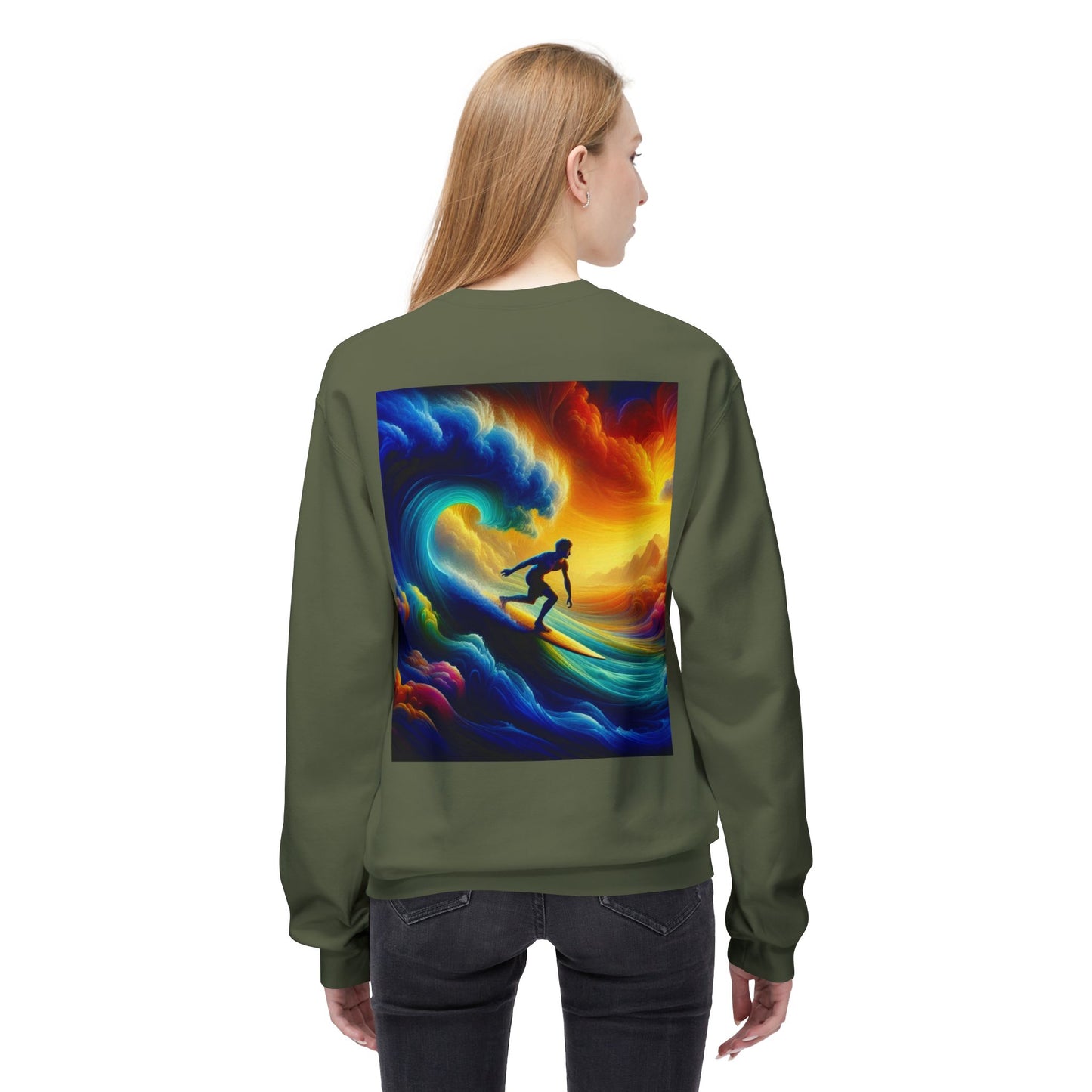 Juicy Clams Unisex Midweight Fleece Crewneck Sweatshirt (D014)