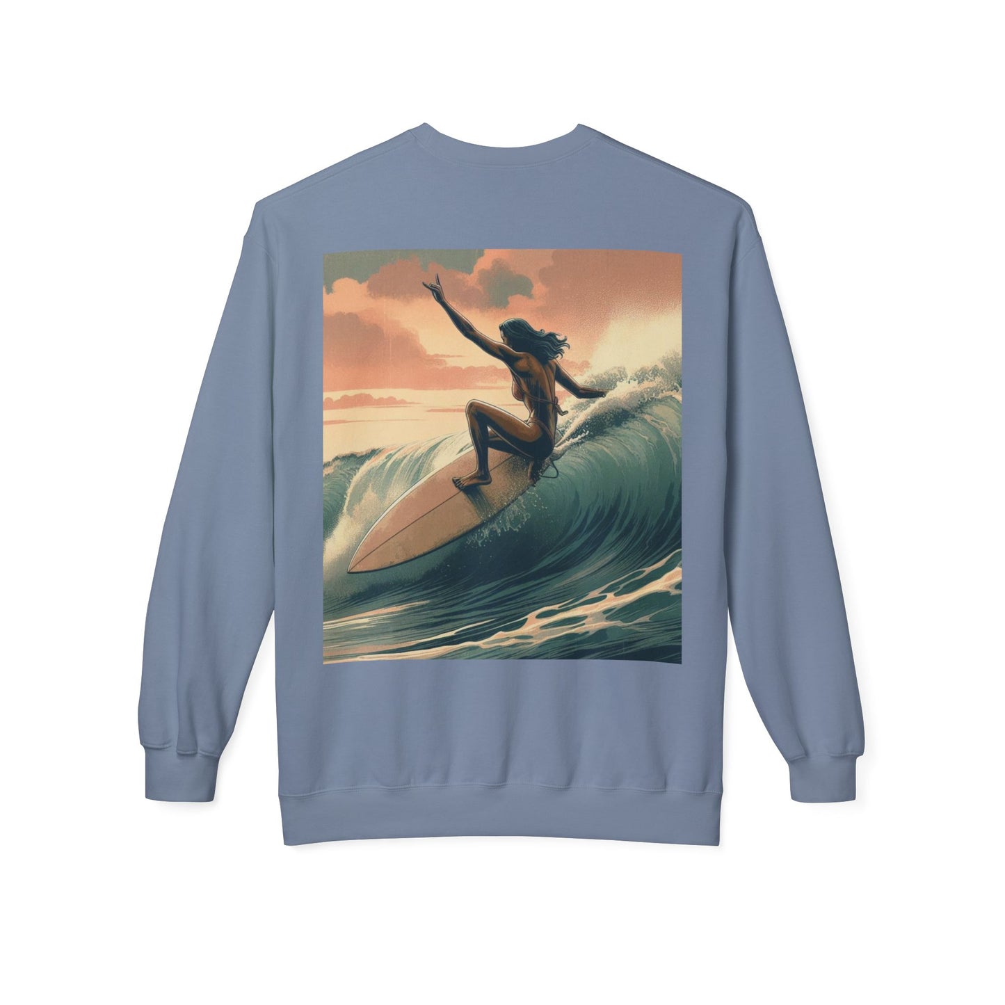 Juicy Clams Unisex Midweight Fleece Crewneck Sweatshirt (V046)