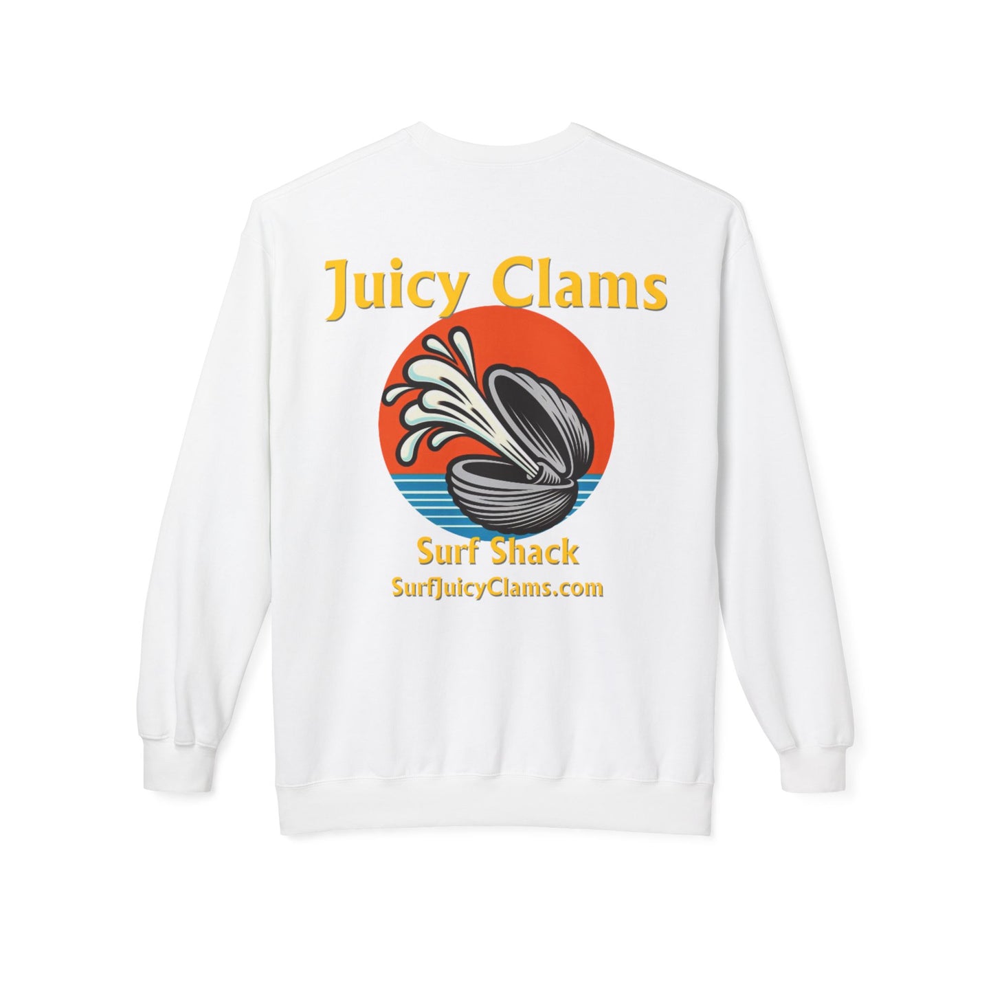 Juicy Clams Unisex Midweight Fleece Crewneck Sweatshirt (L005)