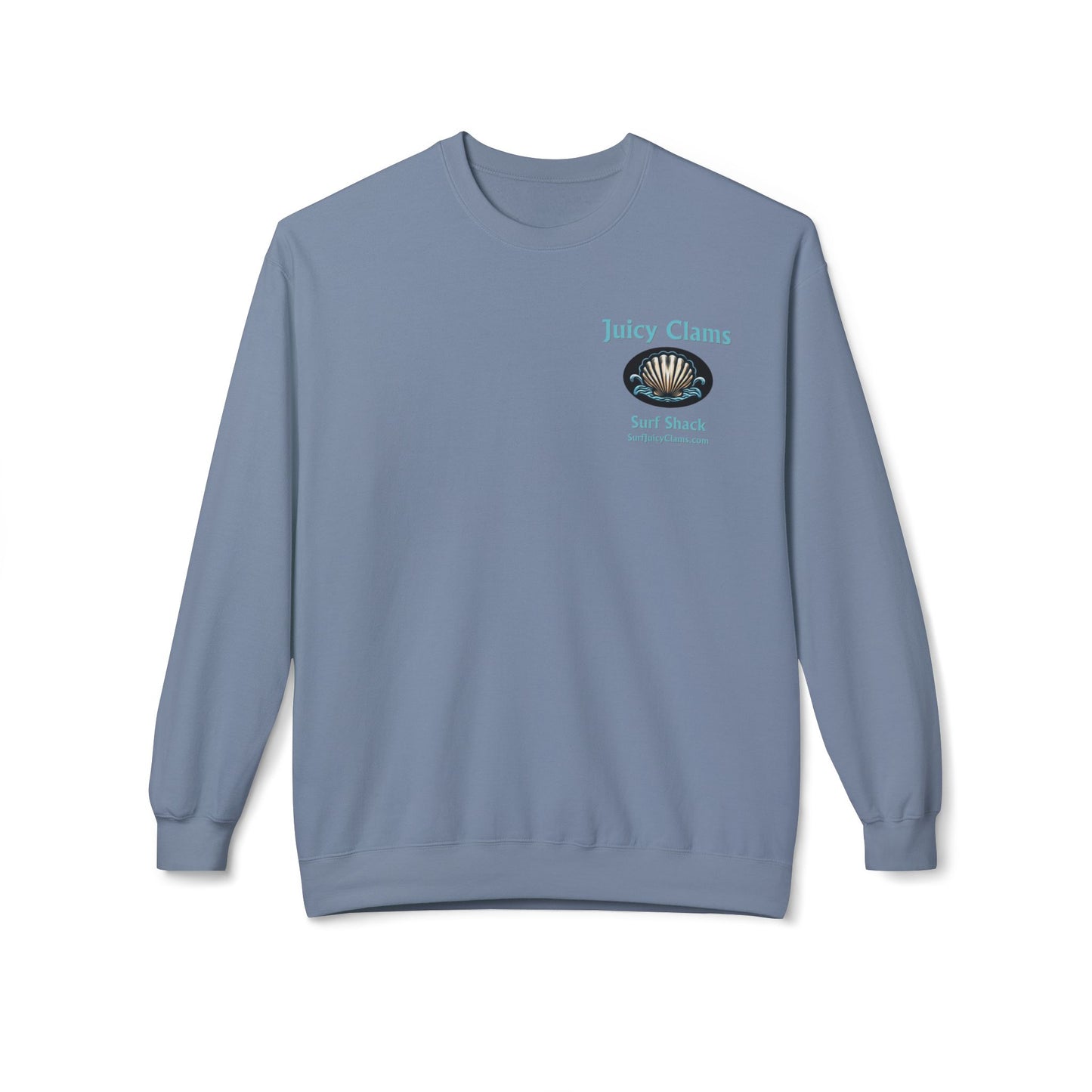 Juicy Clams Unisex Midweight Fleece Crewneck Sweatshirt (L003)