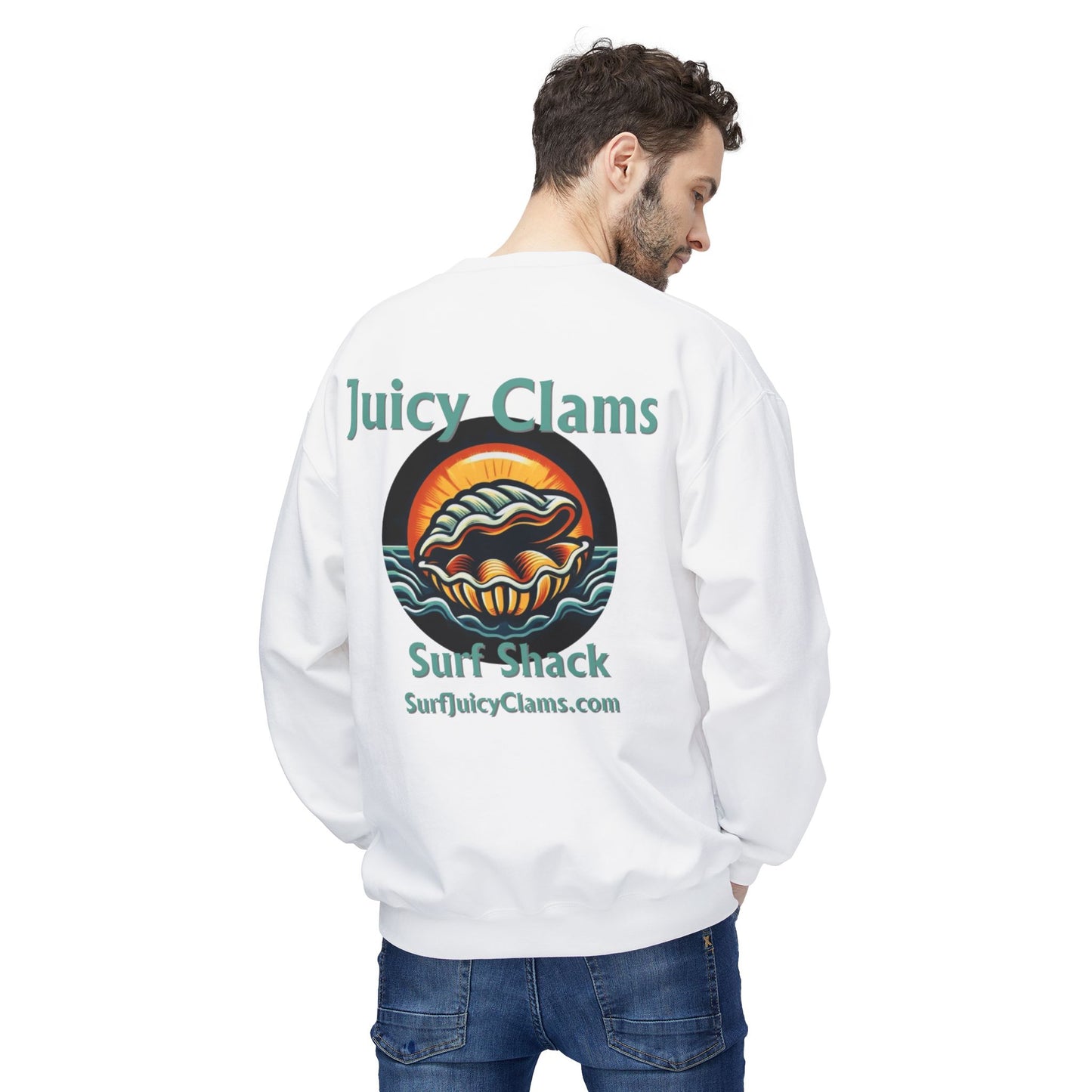 Juicy Clams Unisex Midweight Fleece Crewneck Sweatshirt (L002)