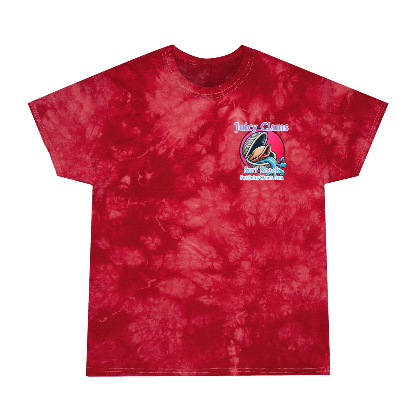 Juicy Clams Unisex Logo Crystal Tie-Dye T-Shirt (A007)