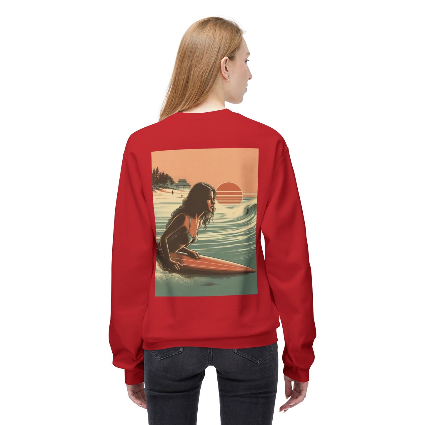 Juicy Clams Unisex Midweight Fleece Crewneck Sweatshirt (V113)