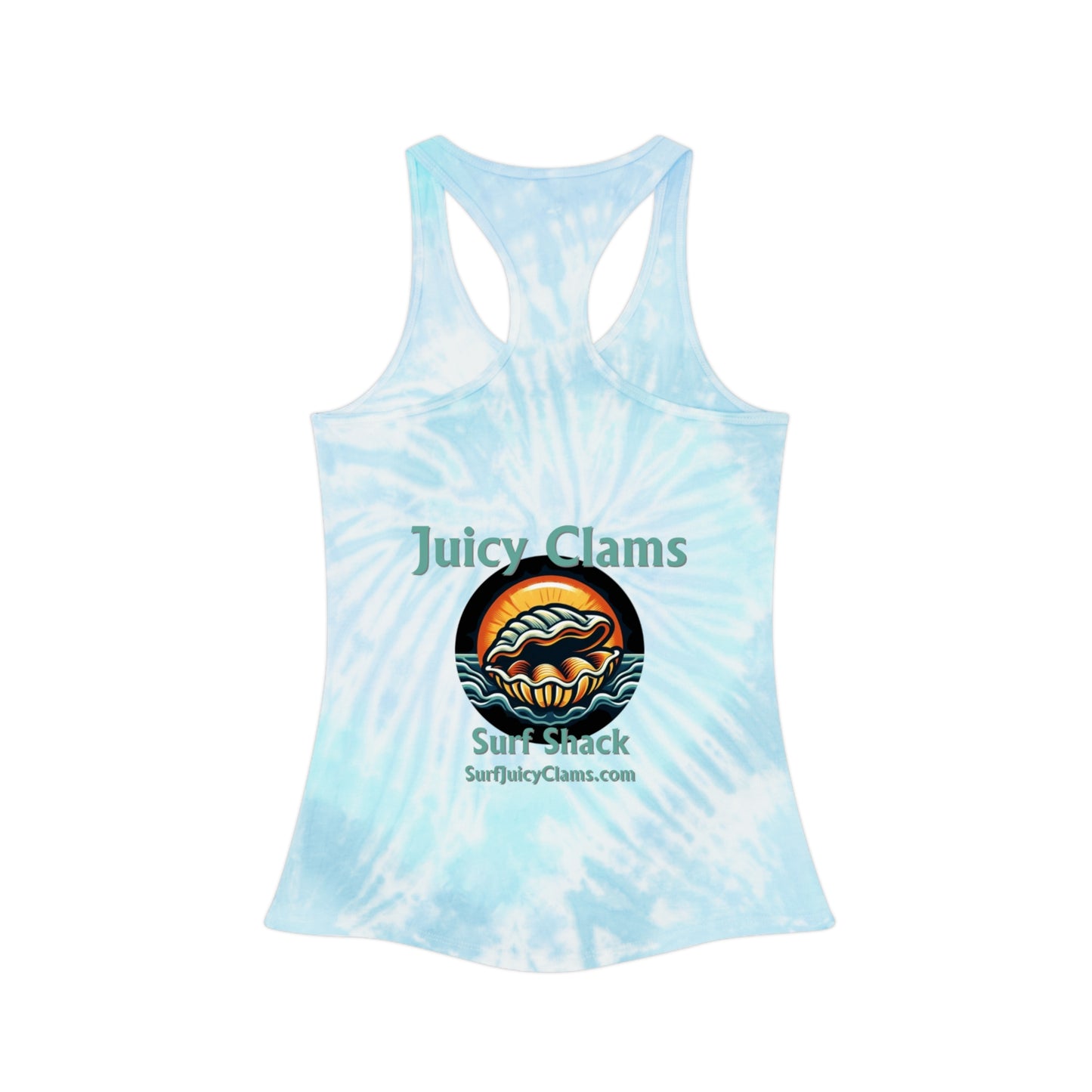 Juicy Clams Tie Dye Racerback Tank Top (A002)