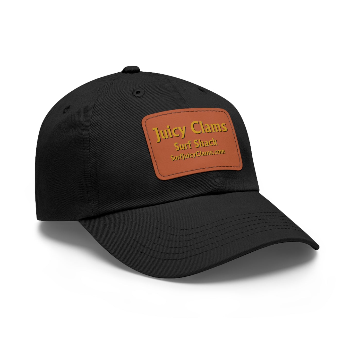 Juicy Clams Ball Cap with Light Brown Patch