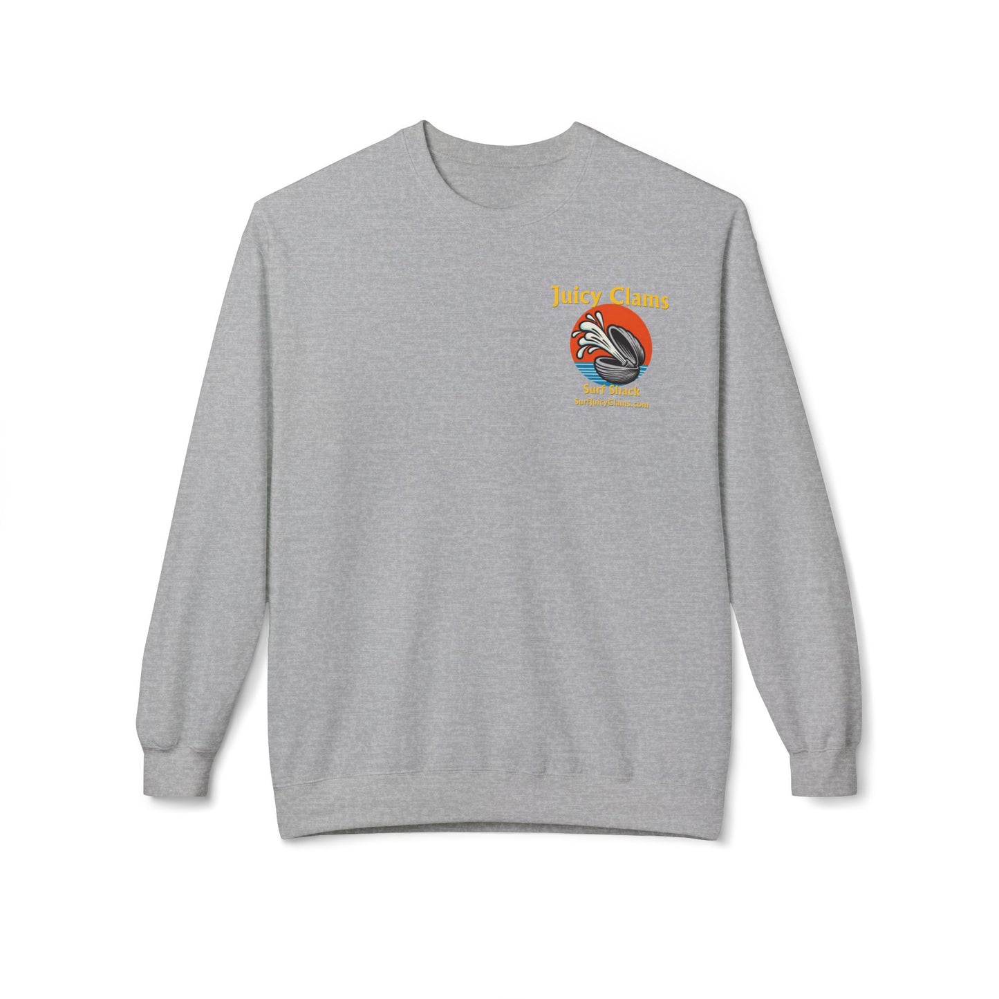 Juicy Clams Unisex Midweight Fleece Crewneck Sweatshirt (L005)