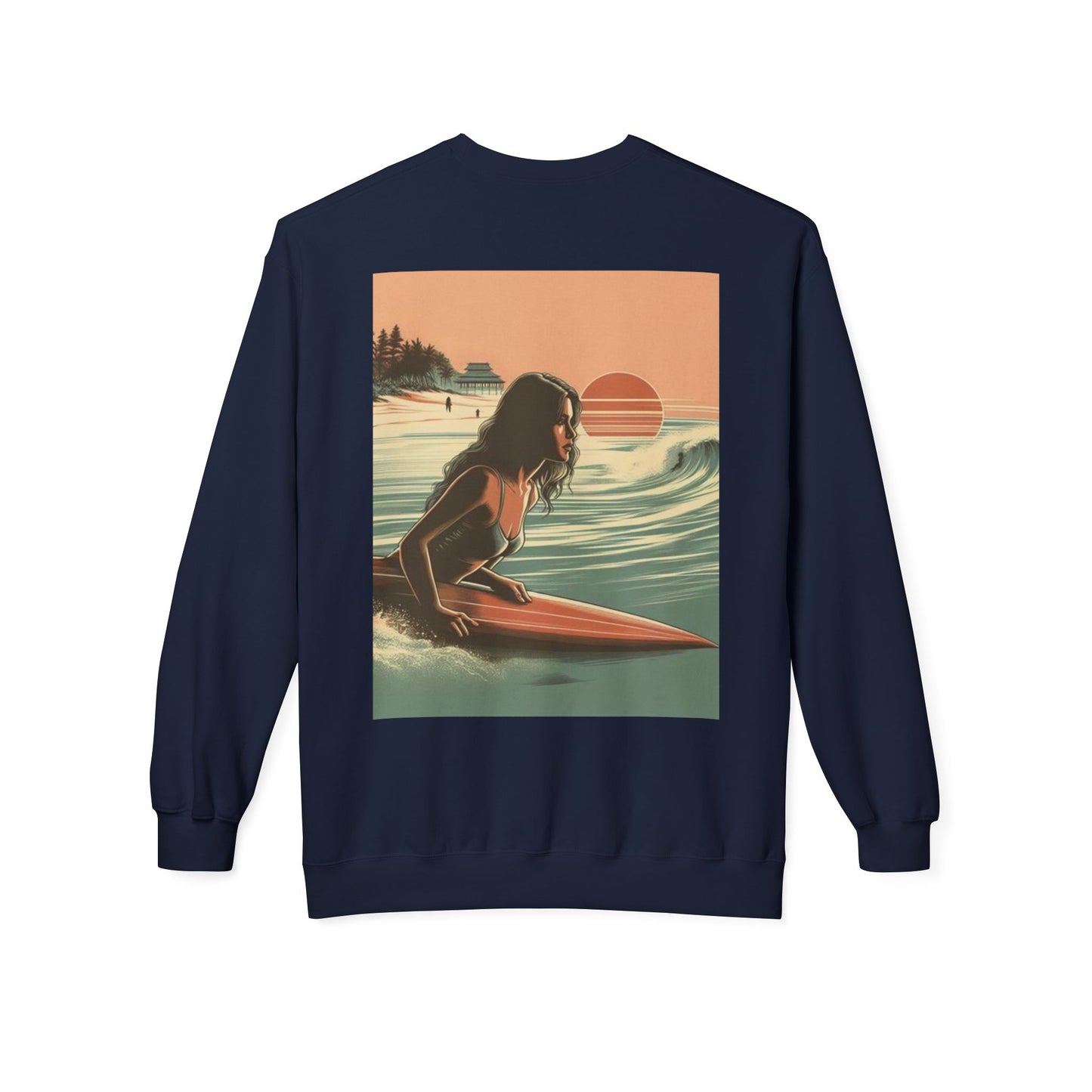 Juicy Clams Unisex Midweight Fleece Crewneck Sweatshirt (V113)