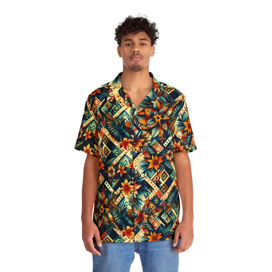 Juicy Clams Men's Hawaiian Shirt (1019)